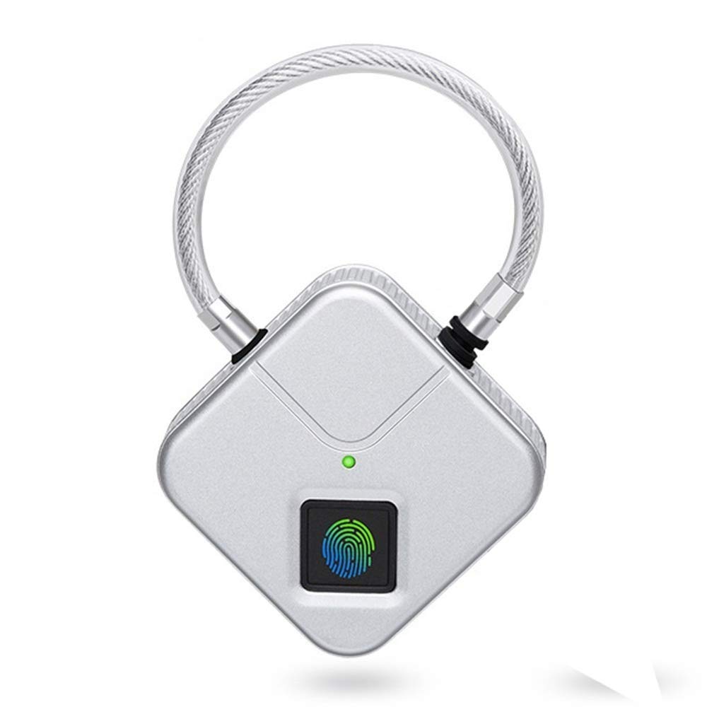 Smart Fingerprint Padlock - Keyless Touch Lock with Metal Waterproof Design for Gym, School Lockers, Backpack & Suitcase - Anti-Theft Security for Travel, Home & Outdoor Use