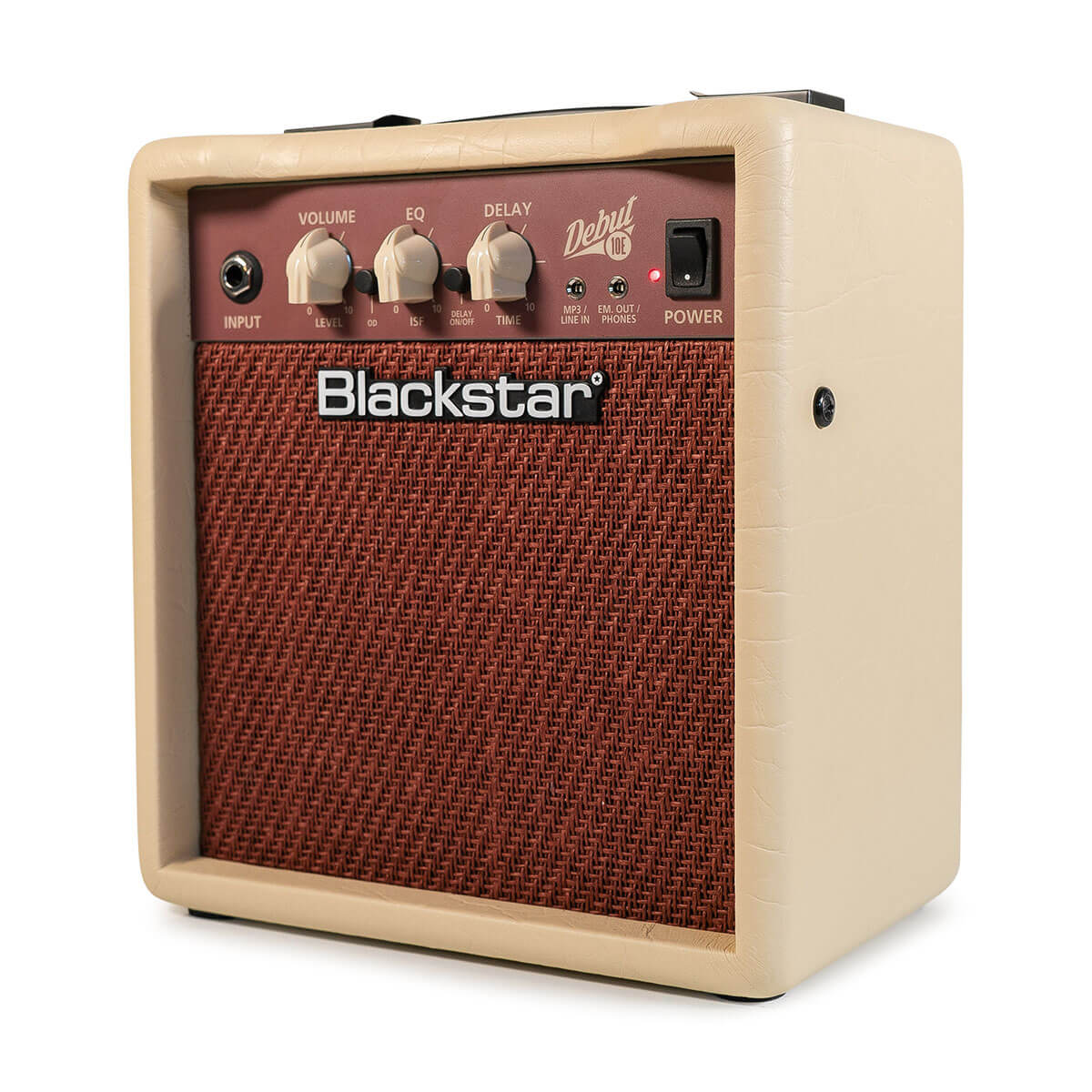 Blackstar Debut 10E 10W 2x3 Guitar Combo Amplifier - Cream/Oxblood | Compact Electric Guitar Amp for Practice, Home Studio & Small Gigs | Perfect for Beginners & Musicians