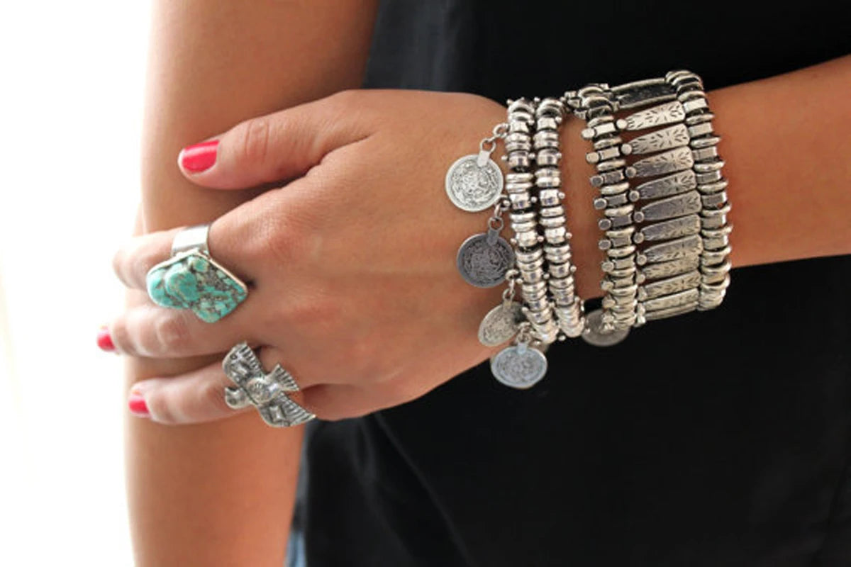 Handmade Turkish Festival Bracelet - Boho Beaded Jewelry for Women - Perfect for Weddings, Parties & Cultural Celebrations