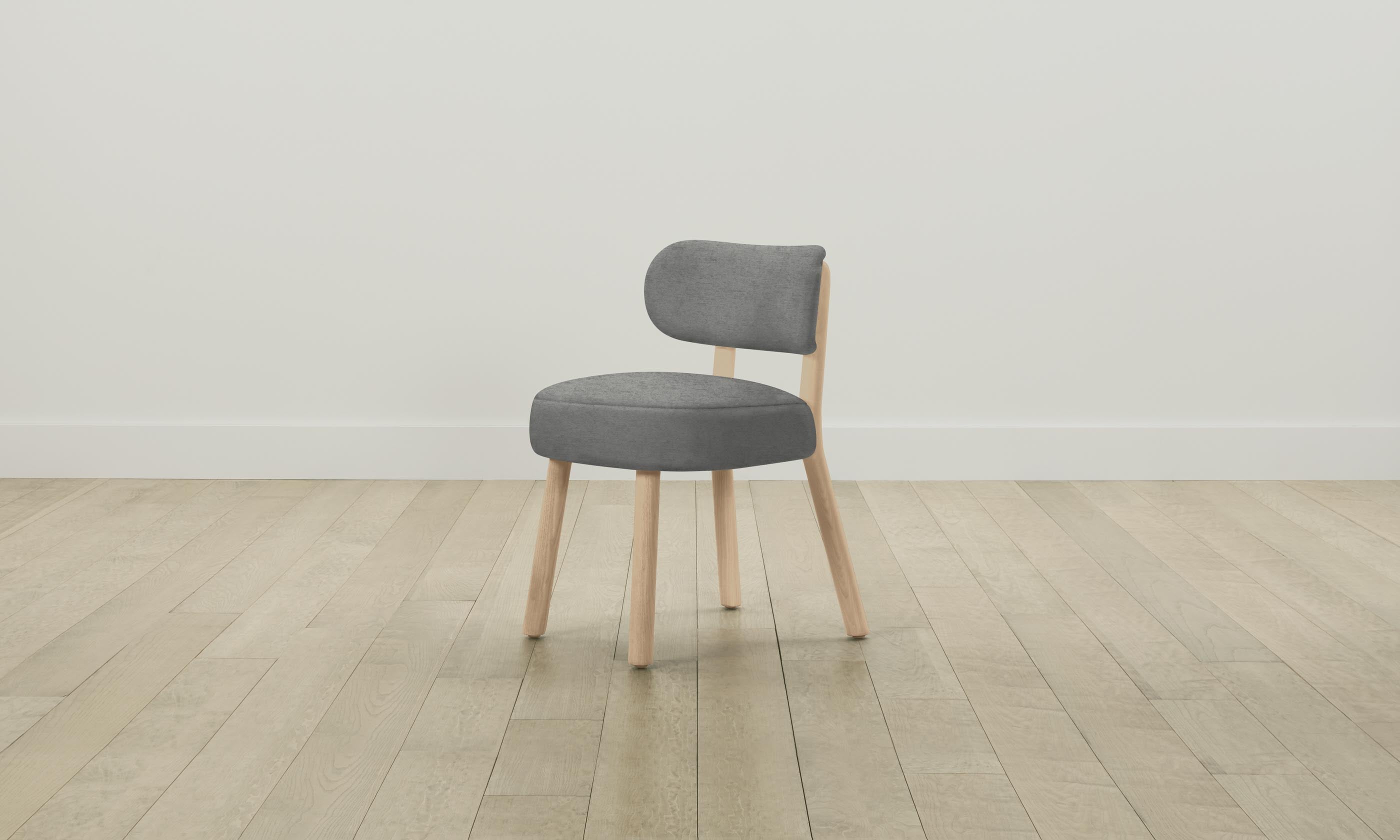 The Jane Dining Chair - Performance Tweed Smoke Upholstered Modern Accent Chair for Kitchen, Dining Room & Office - Comfortable & Stylish Seating Solution