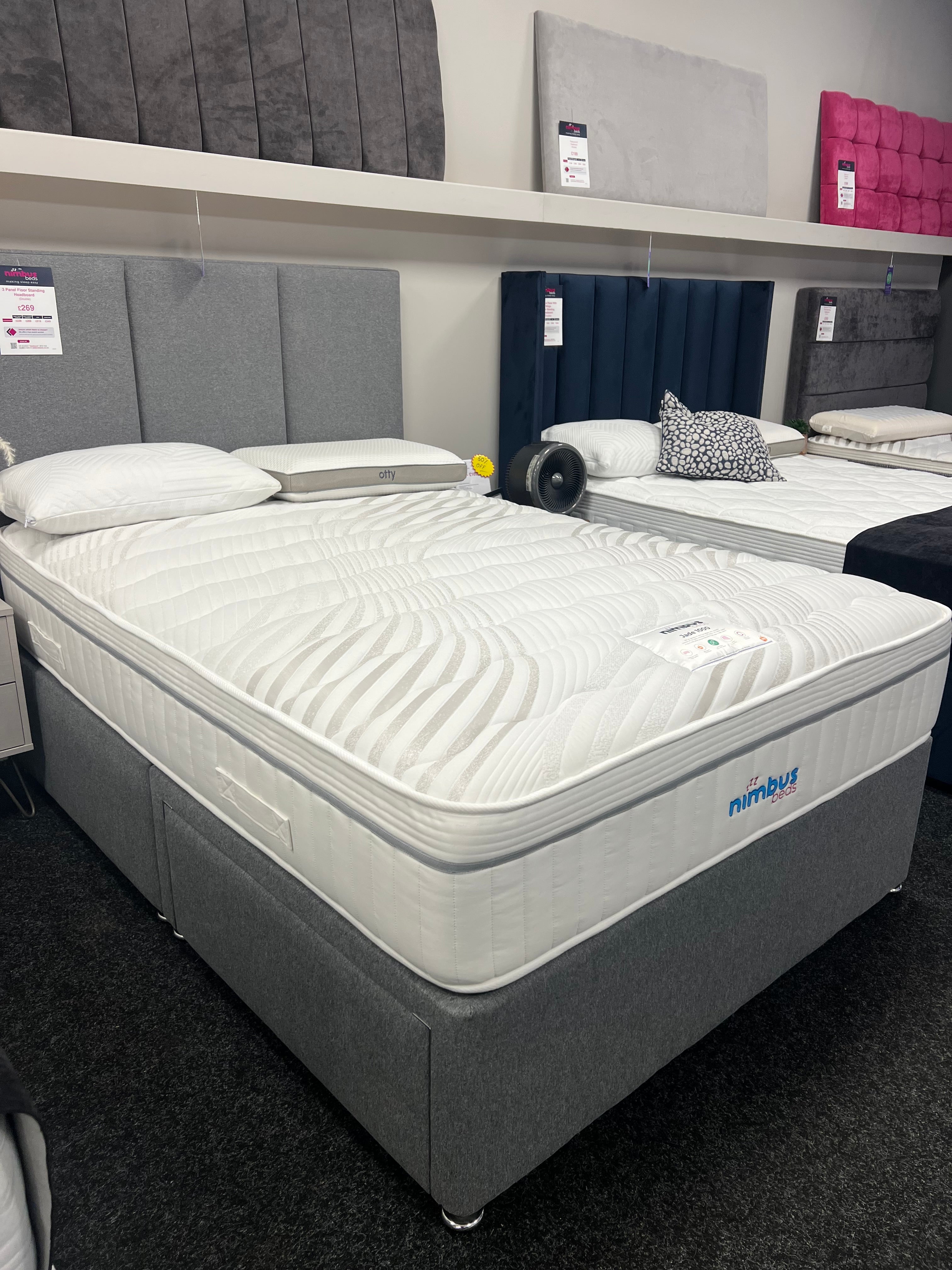 Premium Jade 1000 Mattress - Orthopedic Memory Foam for Back Pain Relief - Queen Size Cooling Gel Mattress for Side, Back & Stomach Sleepers - Perfect for Bedroom, Guest Room & Apartment Use
