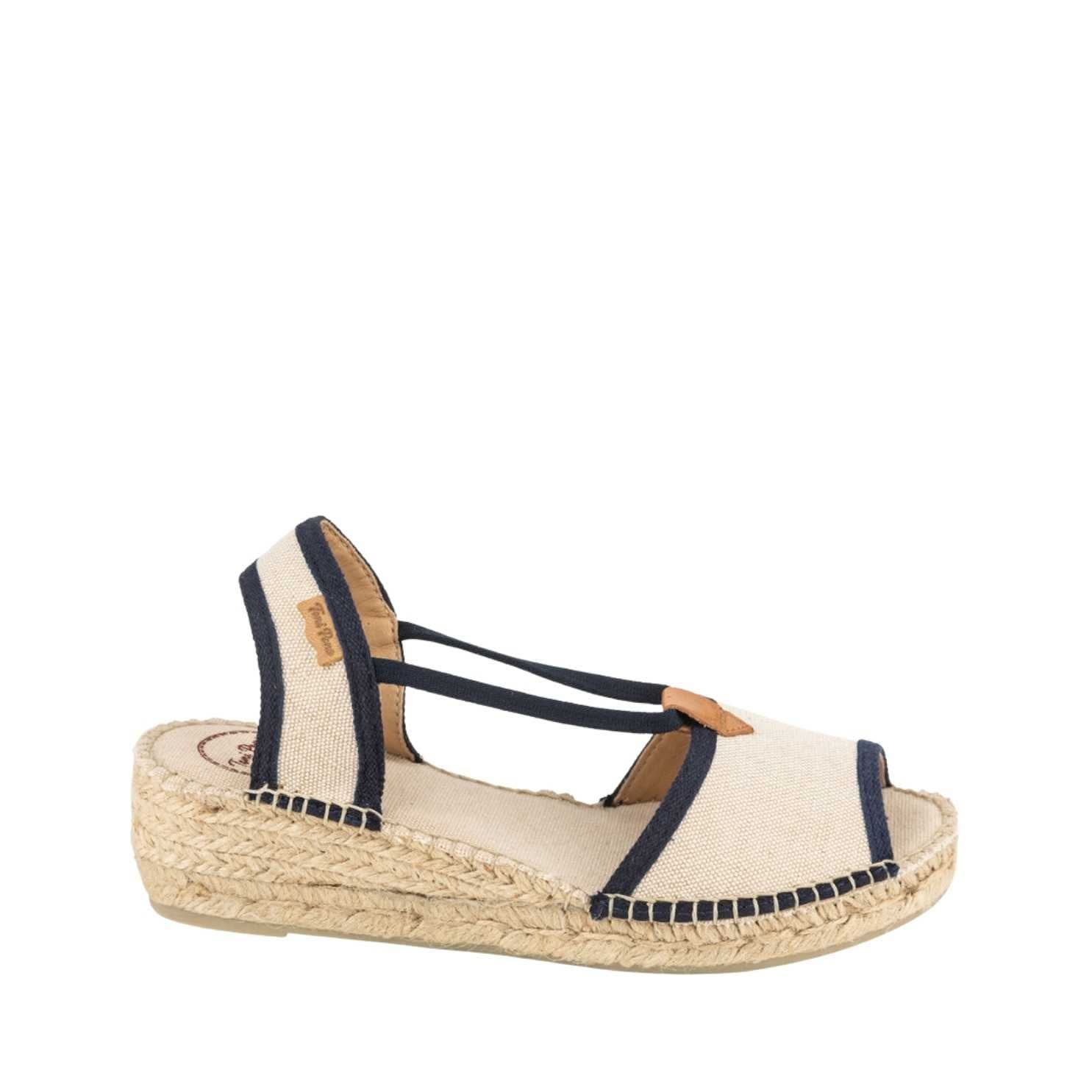 Women's Multicolor Canvas Wedge Espadrille Shoes - Briana Style | Comfortable Summer Beach Walking & Casual Outfit Fashion