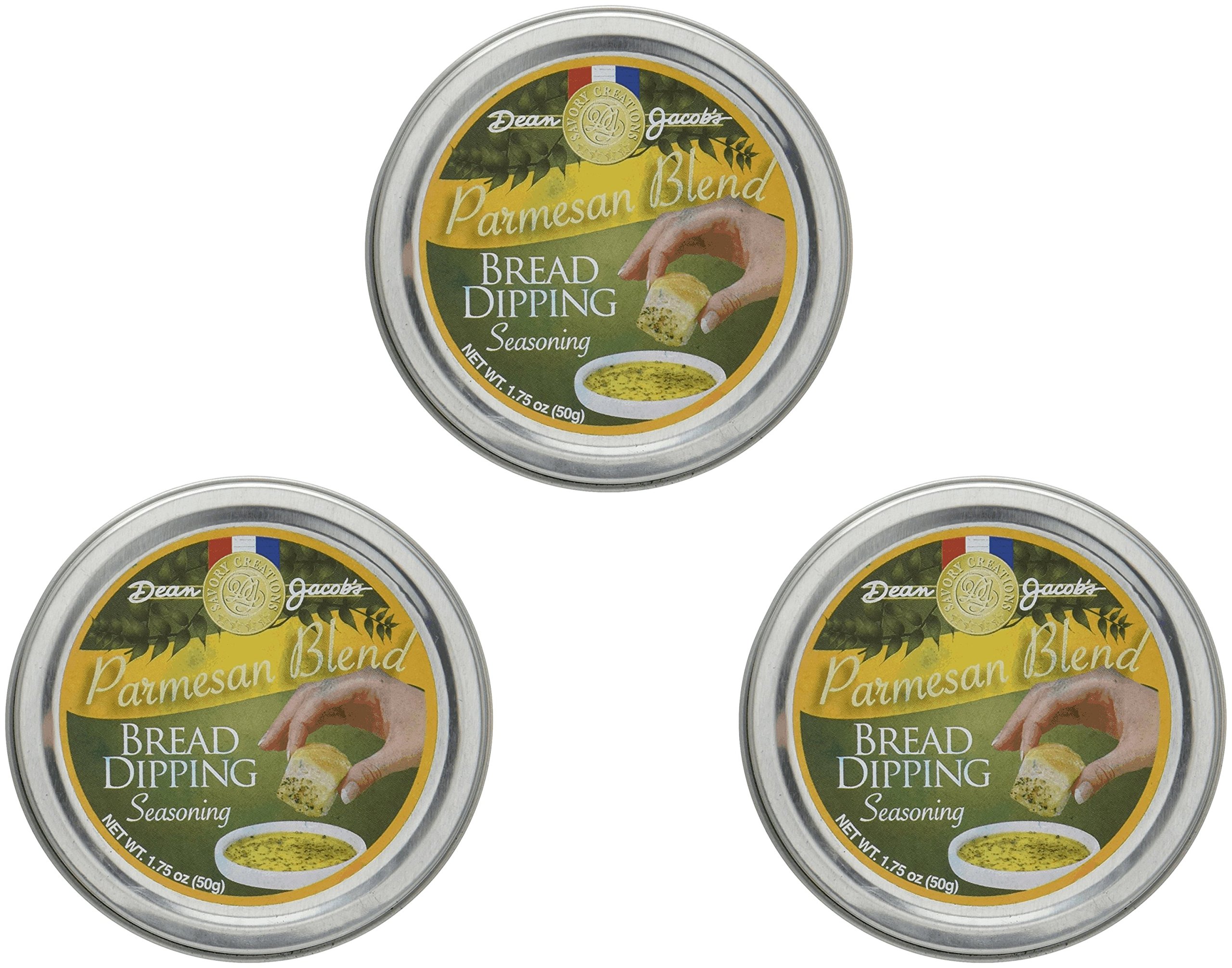 Dean Jacob's Parmesan Bread Dipping Tin - Pack of 3 | Premium Olive Oil & Seasoning Dipper for Italian Bread, Appetizers & Entertaining | Perfect for Restaurants, Dinner Parties & Family Gatherings
