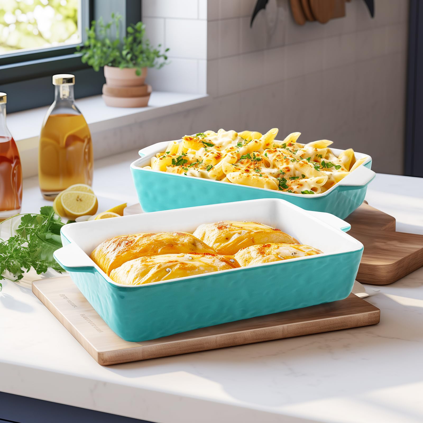 Ceramic Casserole Dish Set of 3 - 11.6