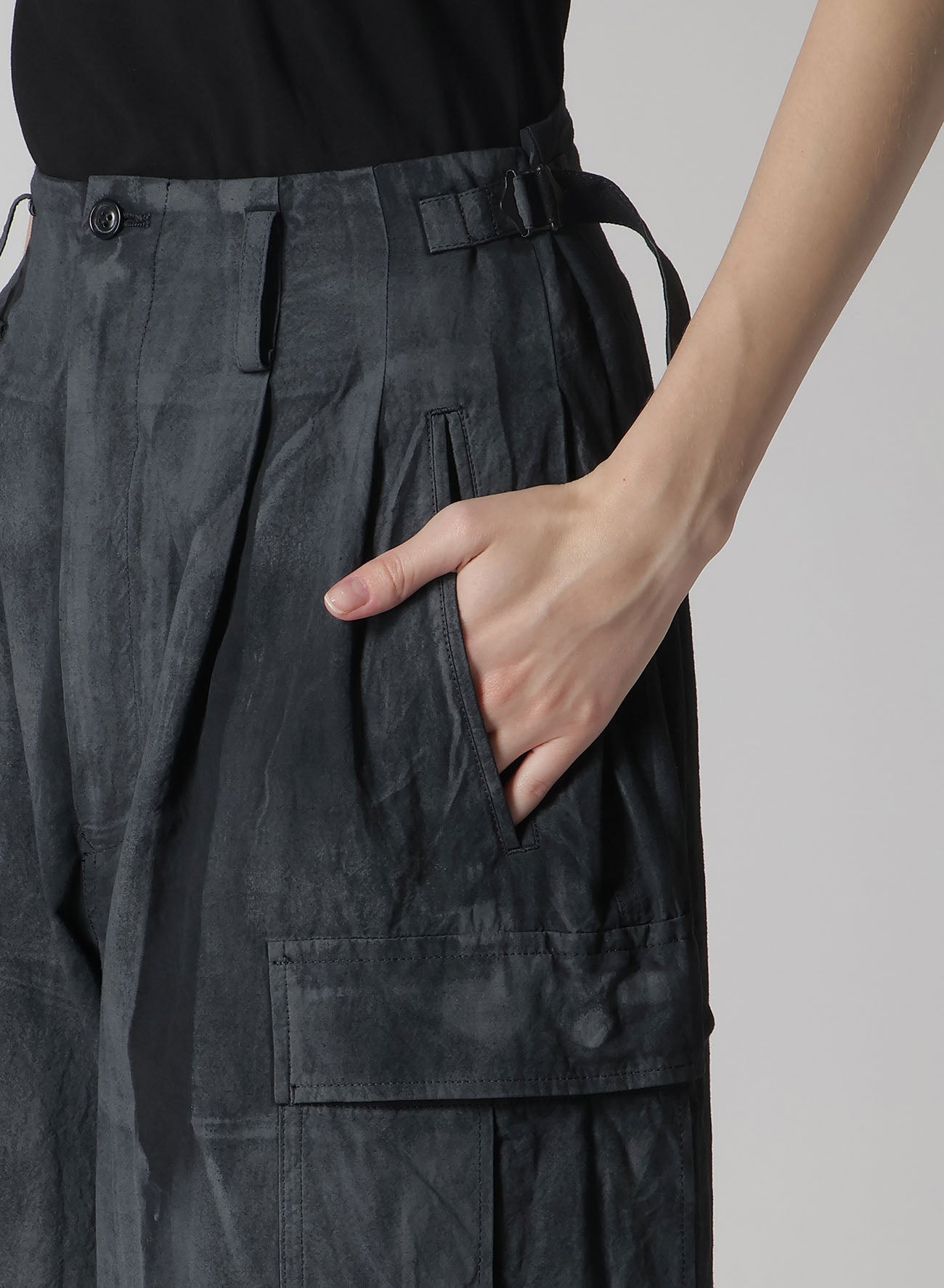 Men's Cotton Linen Cargo Pants with Dump Roller Print - Comfortable Casual Work Pants for Outdoor Activities, Hiking & Streetwear Fashion