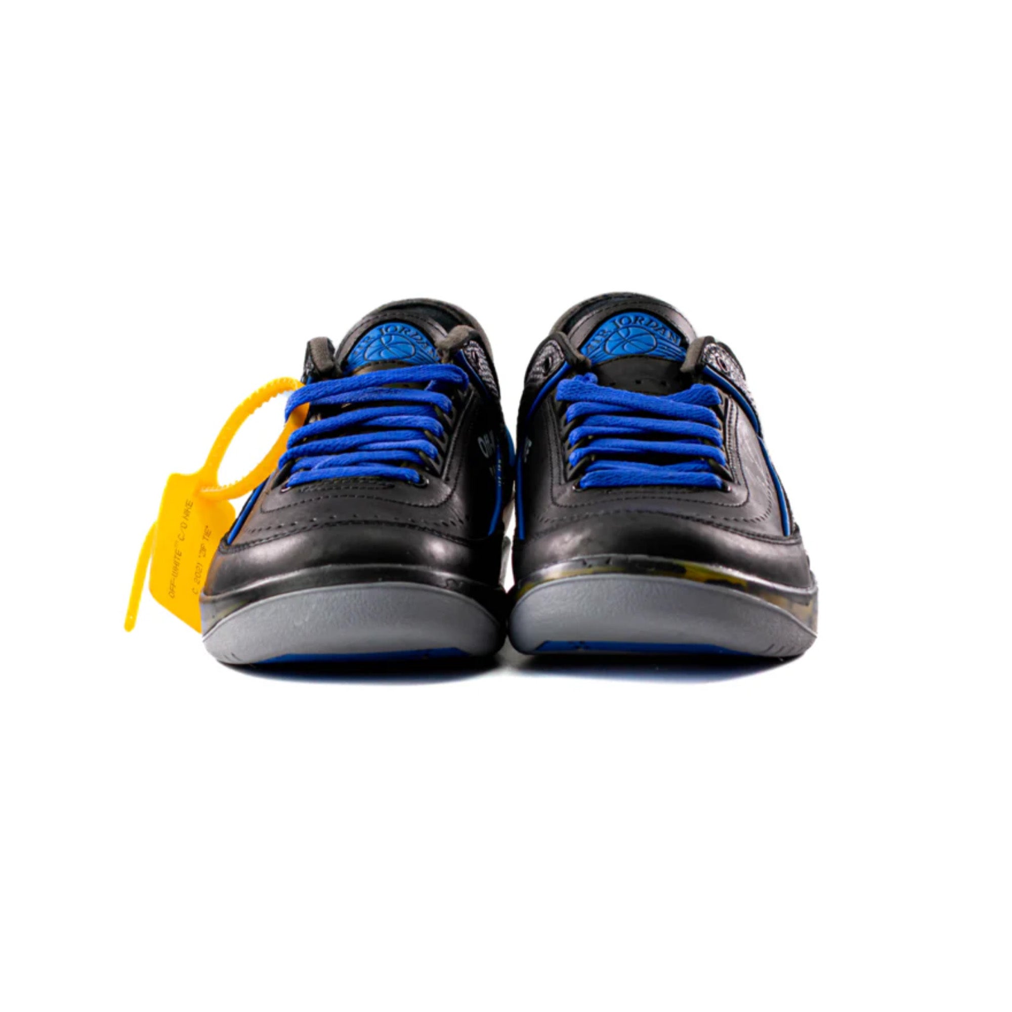 Air Jordan 2 Retro Low SP x Off-White 'Black Blue' Sneakers - Men's Basketball Shoes 2021 Edition | Streetwear Fashion & Casual Wear