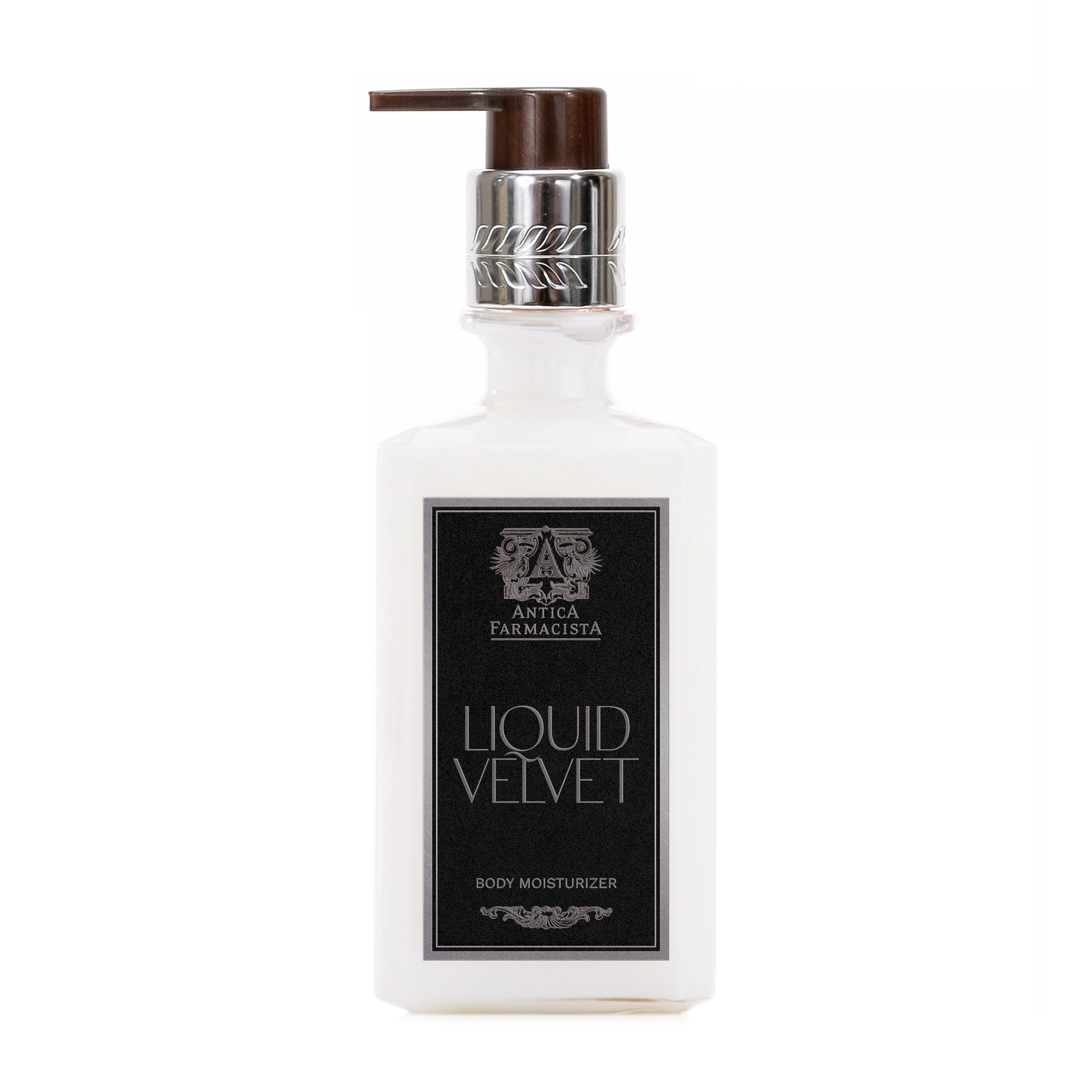 Antica Farmacista Liquid Velvet Body Moisturizer - Hydrating Scented Lotion for Dry Skin - Premium Moisturizing Cream for Women & Men - Luxury Skincare Gift - Hand & Body Hydration - 10 oz - Perfect for Daily Use, Spa Days & Gift Giving