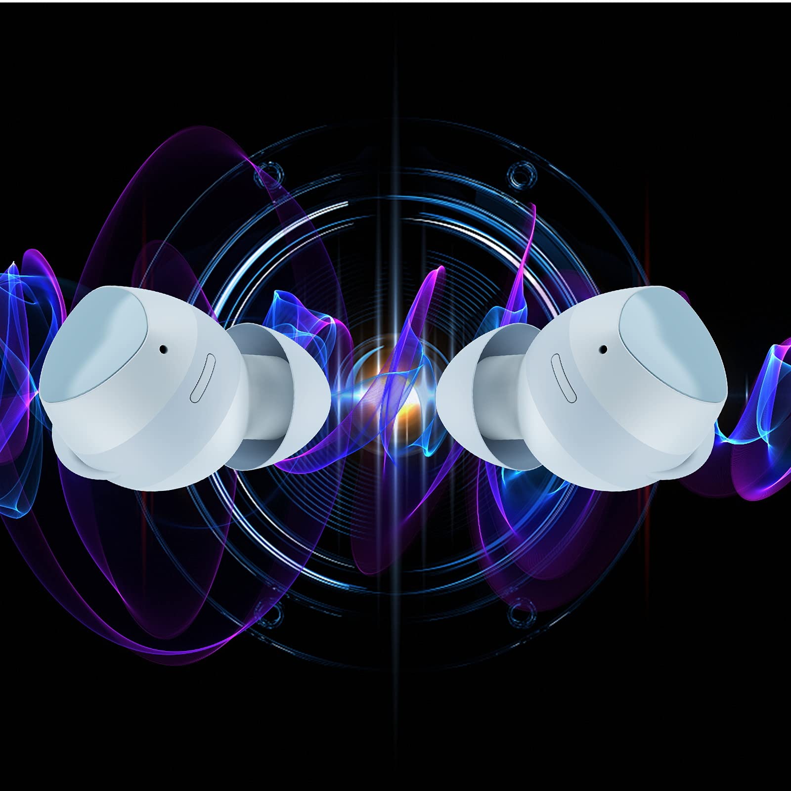 Urbanx Street Buds Plus True Wireless Earbuds - Bluetooth 5.0 Noise Isolating Headphones for Samsung Galaxy Tab Pro 8.4, iPhone, Android - US Version with Warranty (Blue) - Perfect for Commuting, Workouts & Travel