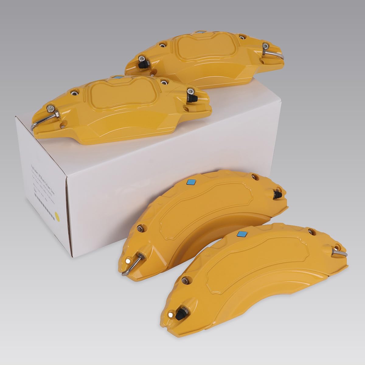 High-Performance Brake Caliper Covers for Toyota Highlander 2018-2024 - Front & Rear Wheel Hub Accessories (Set of 4, Yellow) - Enhance Your Car's Style & Protection for Daily Driving & Show Cars
