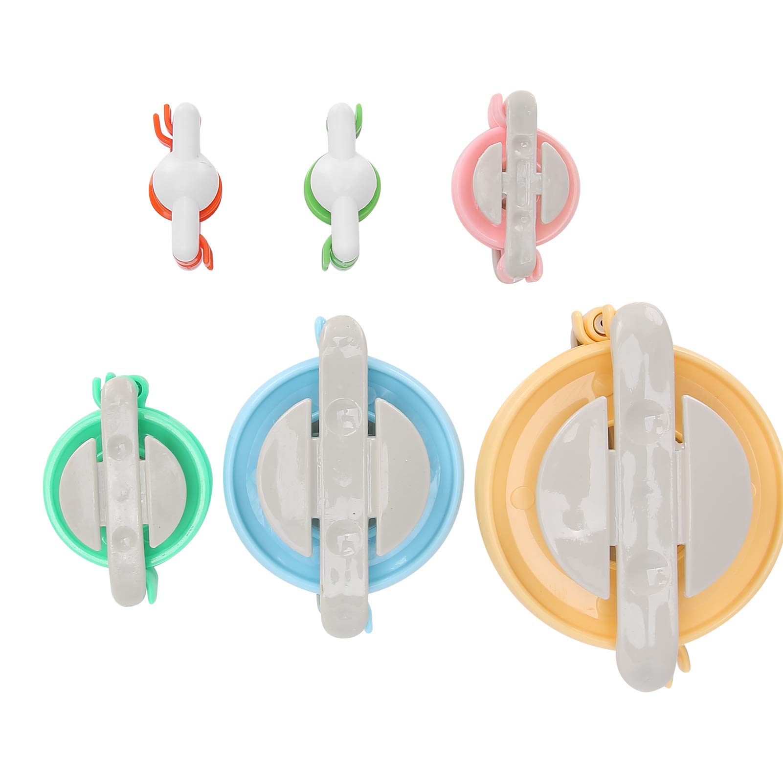 GLOGLOW 6Pcs Pom Pom Maker Kit - DIY Fluffy Yarn Ball Weaver Tool for Knitting, Crochet & Craft Projects - Perfect for Adults & Kids (Great for Scarf, Hat & Home Decor Accessories)