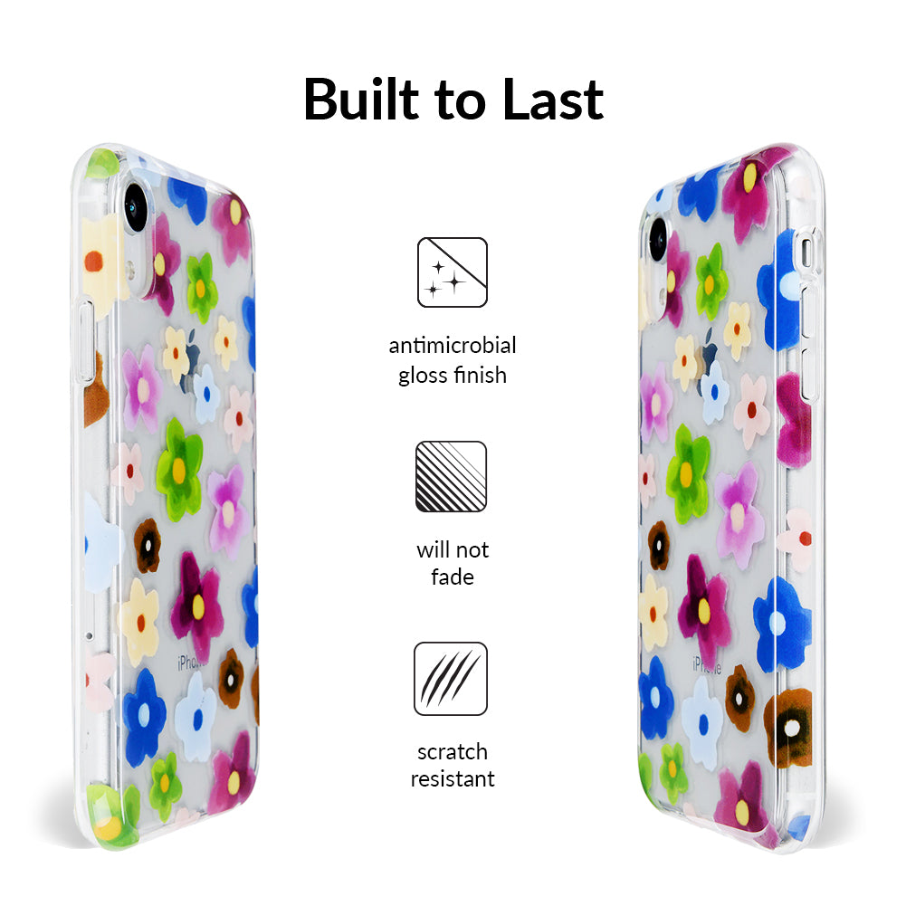 Flower Power iPhone Case - Vibrant Floral Design Protective Cover for iPhone 12/13/14/15 Pro Max - Perfect for Spring, Summer & Boho Style Lovers