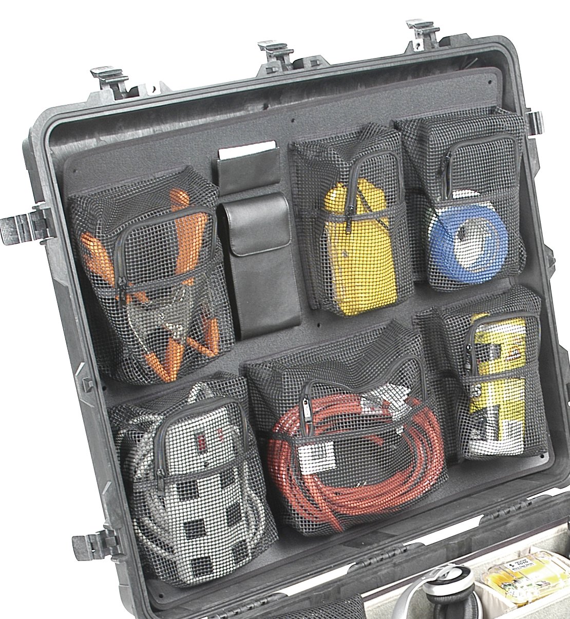 Pelican 1690 Case Lid Organizer - Black Waterproof Storage Compartment for Camera Gear, Tools & Electronics | Perfect for Travel, Outdoor Adventures & Professional Use