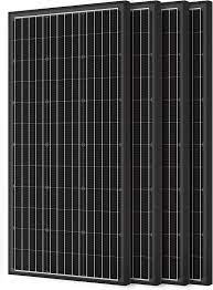 Acopower 100W Monocrystalline Solar Panel Kit - 4 Pack (400W Total) for RV, Boat, Off-Grid & Emergency Power