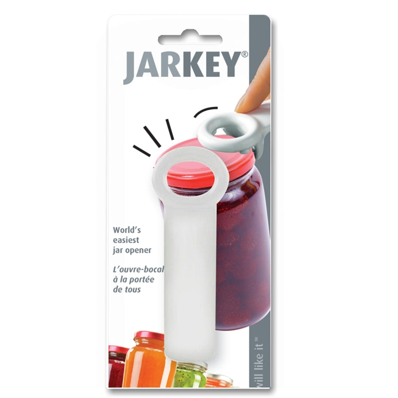 Brix Jarkey - Effortless Jar Opener for Tight Lids, Best Seller (White) - Perfect for Kitchen, Seniors & Weak Hands