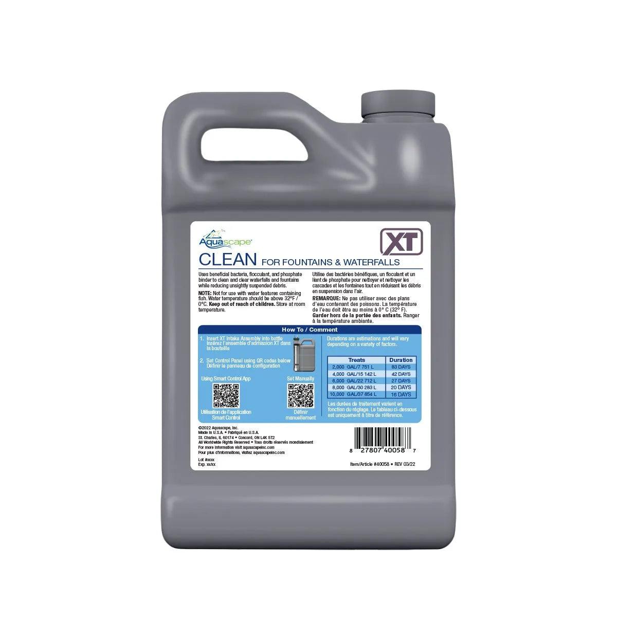 Clean for Fountains XT - Premium Fountain Cleaner Solution | Removes Algae & Mineral Deposits | Safe for Outdoor & Indoor Water Features | Perfect for Garden Fountains, Birdbaths & Decorative Ponds
