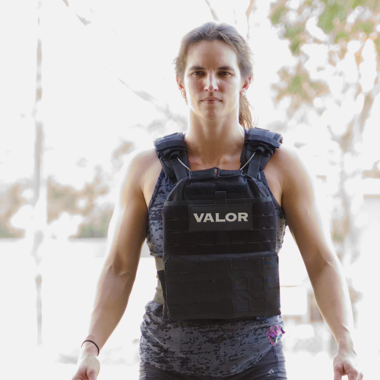 Valor Fitness Adjustable Weighted Vest for Men & Women - 14/20/30 lbs with Removable Weight Plates - Cross Training, Rucking, Running, Endurance & Strength Workouts - Ideal for Gym, Outdoor & Military Training