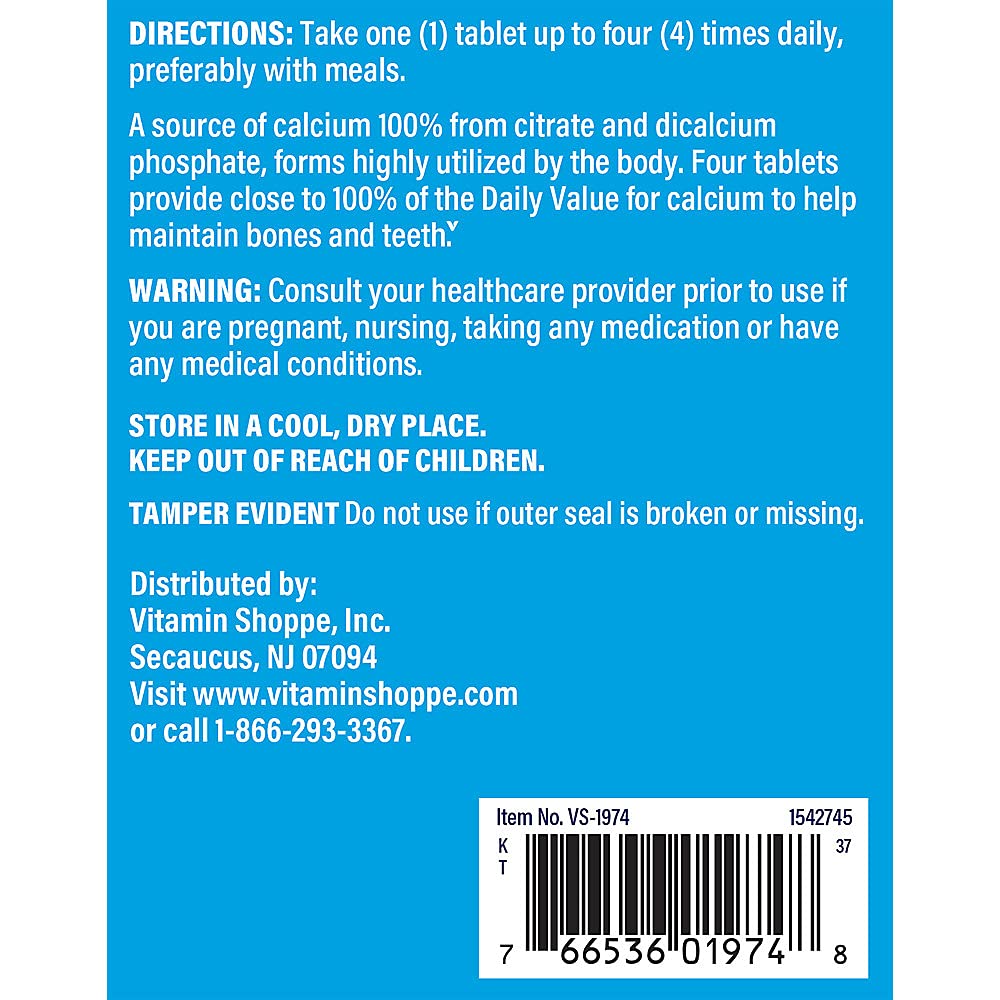 Calcium Citrate 300mg Tablets - Essential Mineral for Strong Bones & Teeth | Highly Absorbable Chelated Calcium Supplement | 100% Citrate & Dicalcium Phosphate Formula | 300 Count | Supports Bone Health & Dental Care | Ideal for Adults & Seniors