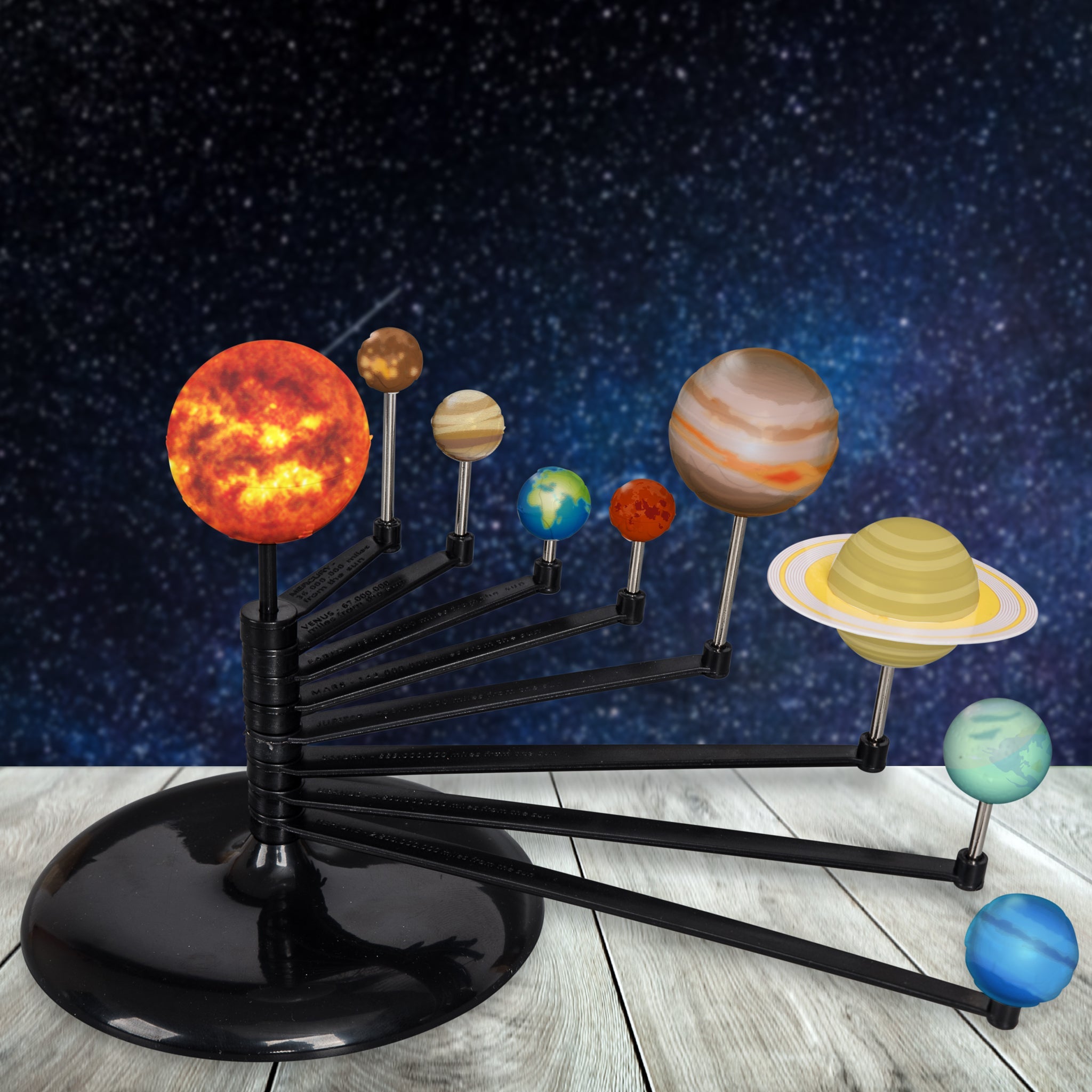 HEEBIE JEEBIES Creator Solar System Model Kit - Educational STEM Toy for Kids & Adults - Perfect for Science Classrooms, Home Learning & Astronomy Enthusiasts