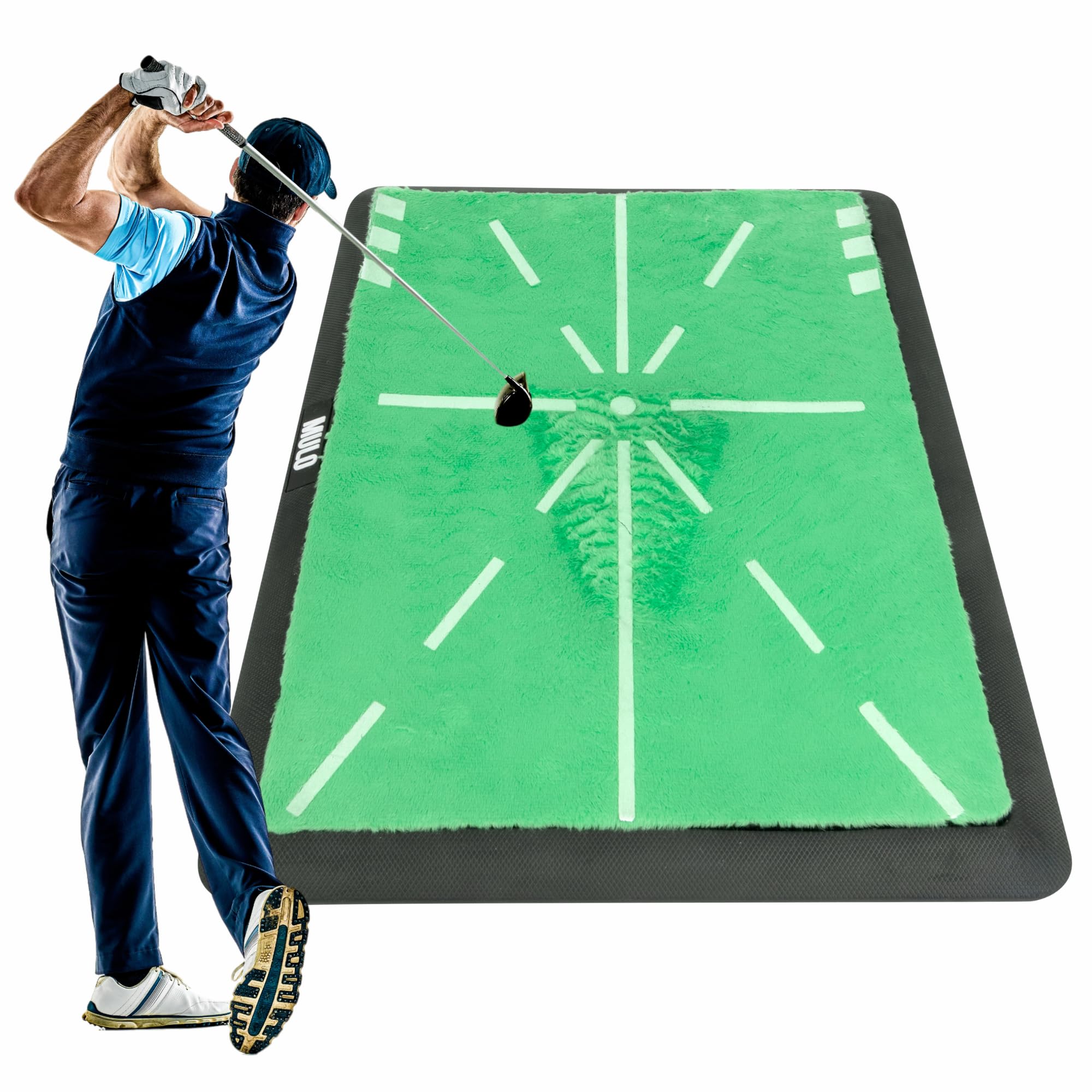 Premium Golf Hitting Mat with Non-Slip Base - Professional Practice Mat for Indoor/Outdoor Golf Training, Driving Range, Backyard & Home Use