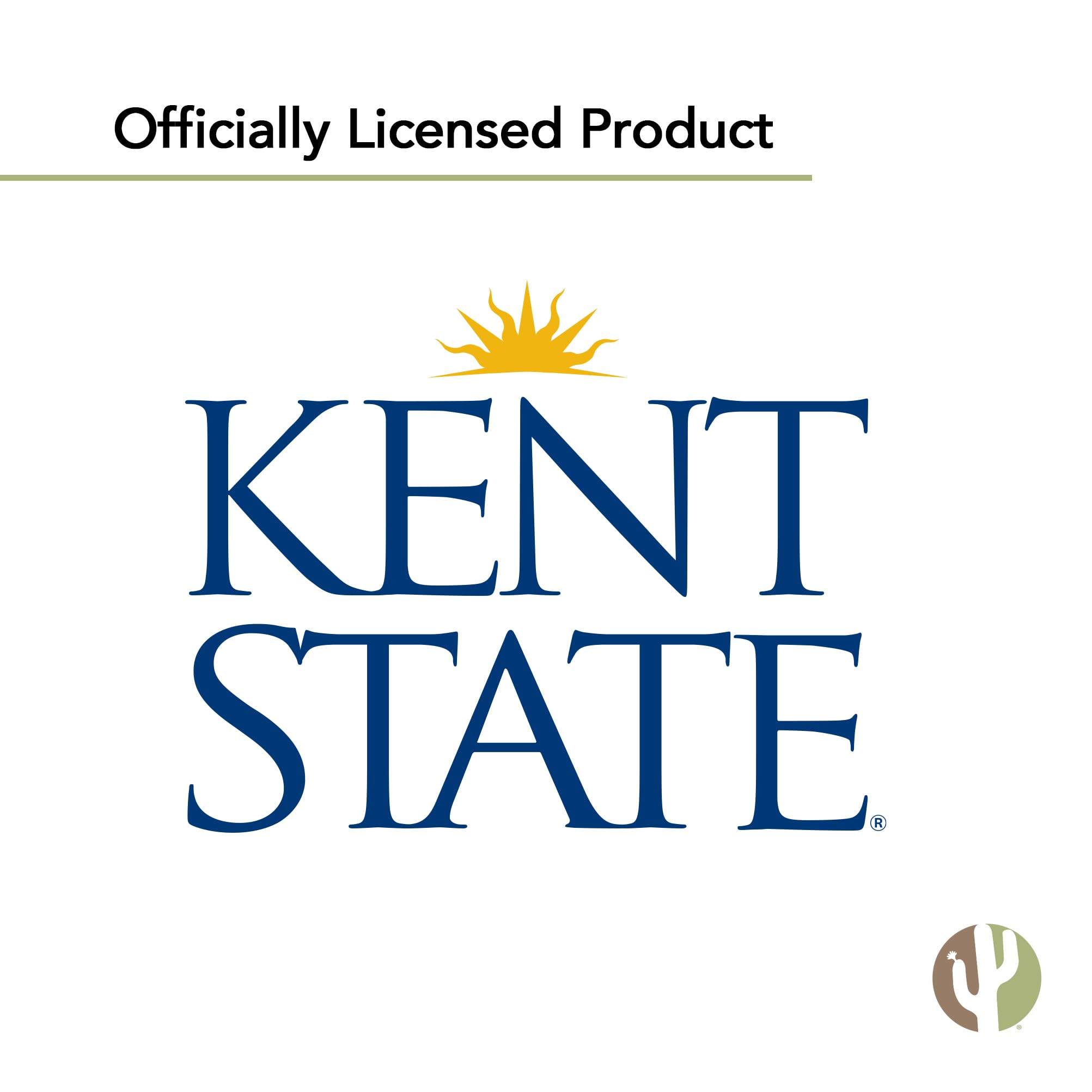 Kent State University Golden Flashes Desert Cactus Vinyl Decal Sticker Set (4 Inch, 8.98x6.93 Sheet) - Perfect for Laptop, Water Bottle, Car, Scrapbook & College Dorm Decor