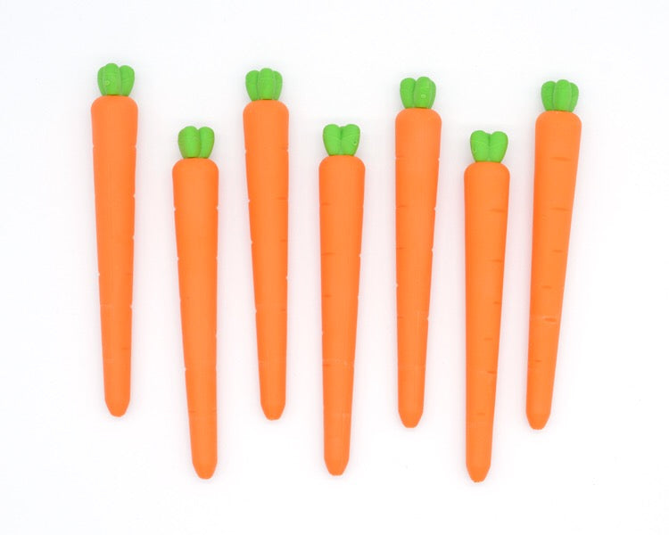 Premium Carrot-Shaped Erasers - Fun & Functional School Supplies for Kids & Artists - Perfect for Homework, Sketching & Classroom Use