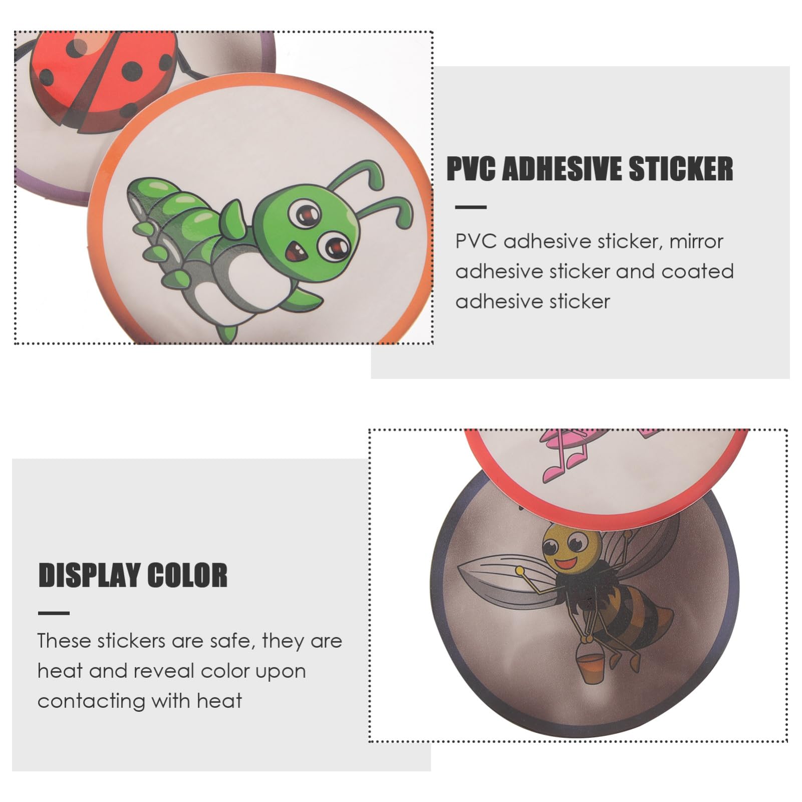 BIUDECO Potty Training Stickers for Boys & Girls - 10 Sheets Cartoon Toilet Seat Stickers with Heat Sensitive Color Changing Feature | Fun Bathroom Training Aid for Toddlers & Kids