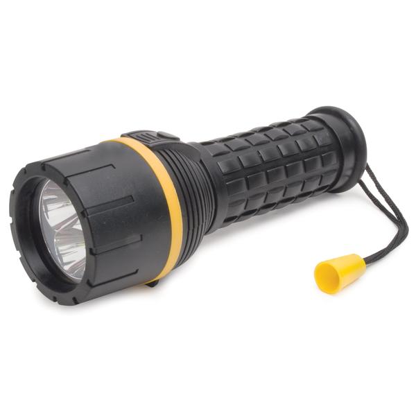 LumaGear 3 LED D Flashlight with Batteries - High Power Bright Flashlight for Camping, Hiking, Emergency & Outdoor Adventures