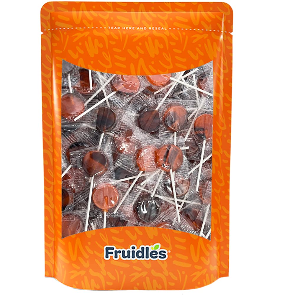 Spooky Halloween Candy Corn Lollipops - 1 Pound Individually Wrapped Suckers for Trick-or-Treating, Party Favors & Halloween Goody Bags - Festive Fall Candy for Kids & Adults