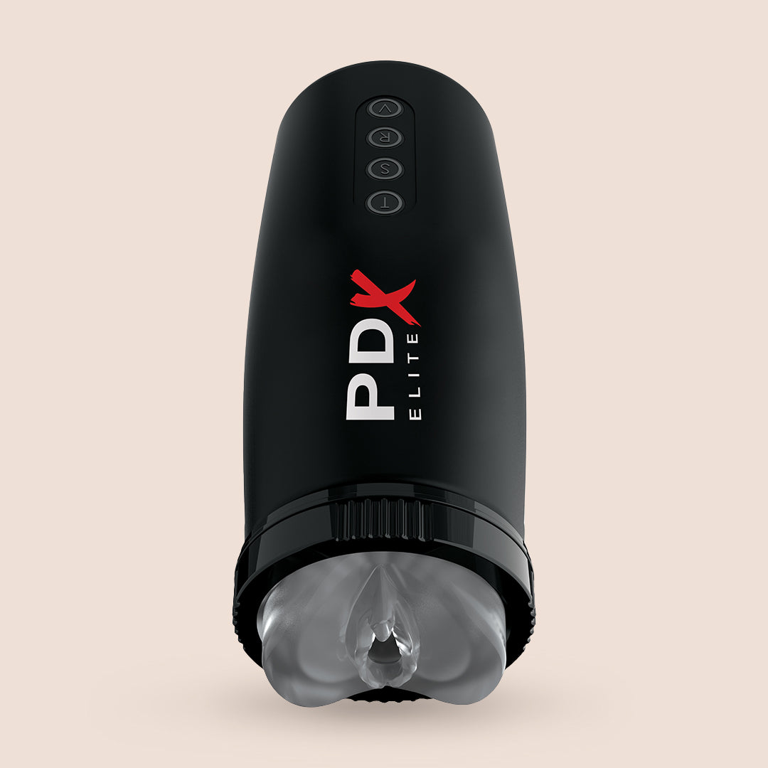 PDX Elite Moto Bator 2 - Powerful Suction, Vibration & Thrusting Adult Toy for Men | Perfect for Solo Play & Couples Intimacy