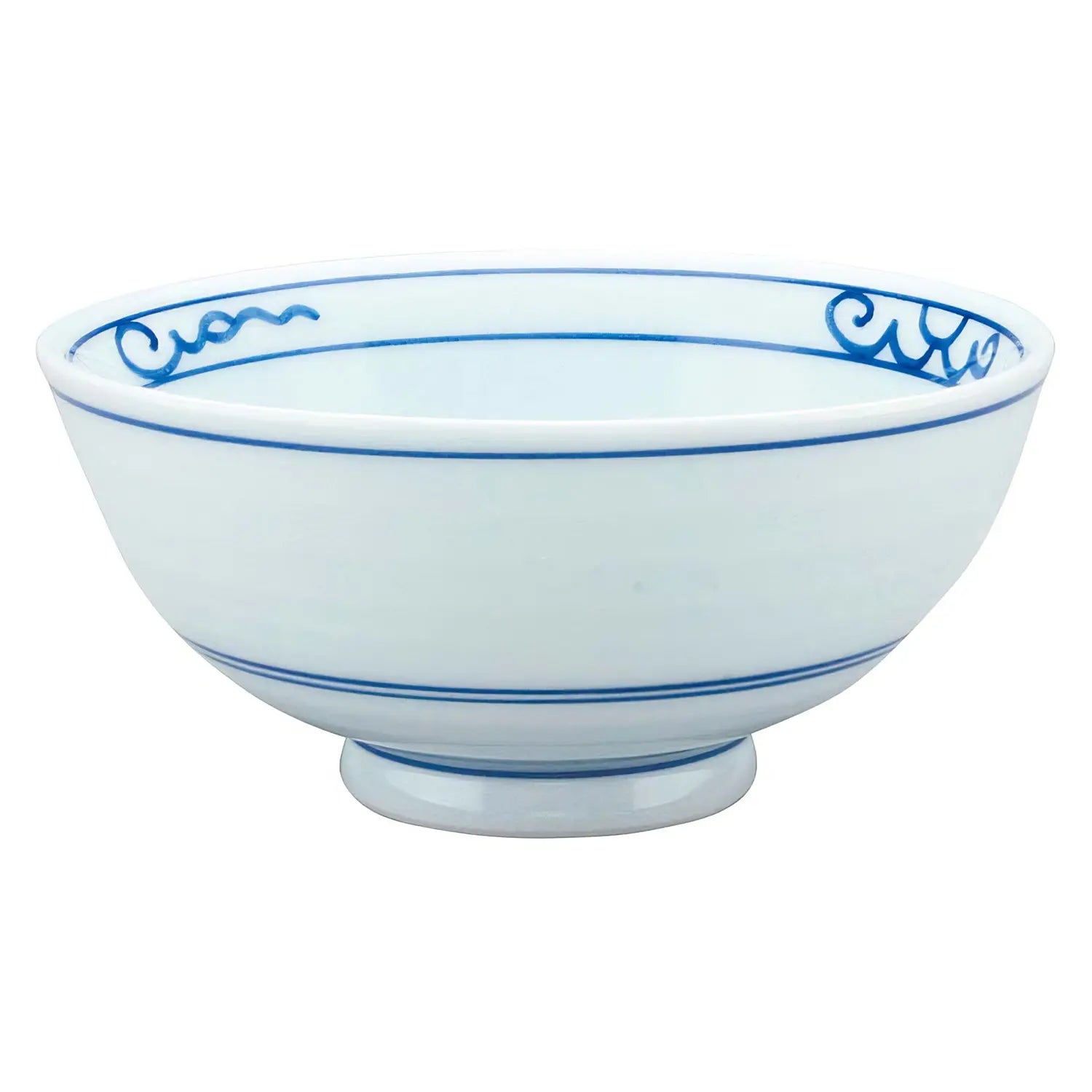 EBM Porcelain Tempered Rice Bowl 11.5cm - Durable Japanese-Style Sujiiri for Sushi, Rice & Asian Cuisine - Perfect for Home Dining, Restaurants & Gifts