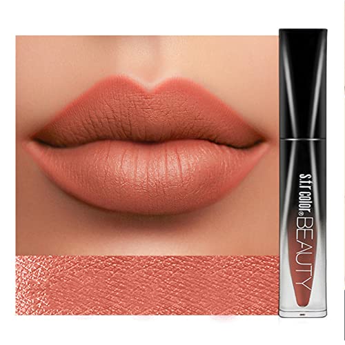 Velvety Matte Liquid Lipstick - Waterproof, Long Lasting Nude Lip Gloss - 2.5ml Beauty Cosmetics Gift for Teens & Kids - Perfect for Everyday Wear, Parties & Special Occasions (One Size)