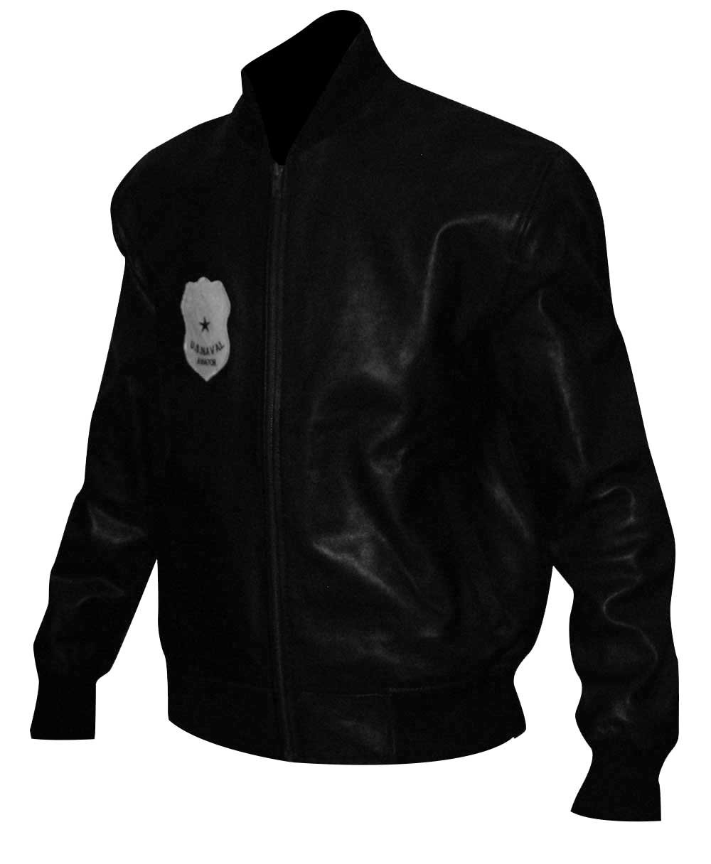 Men's Kung Fury David Sandberg Faux Leather Bomber Jacket - Biker Style Formal Coat for Motorcycle Riding, Cosplay & Retro Fashion