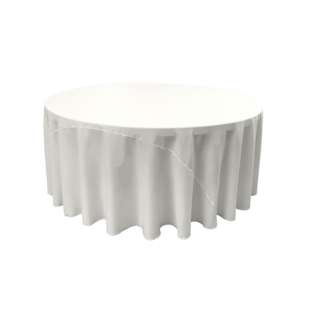 White Polyester Poplin Tablecloth 120