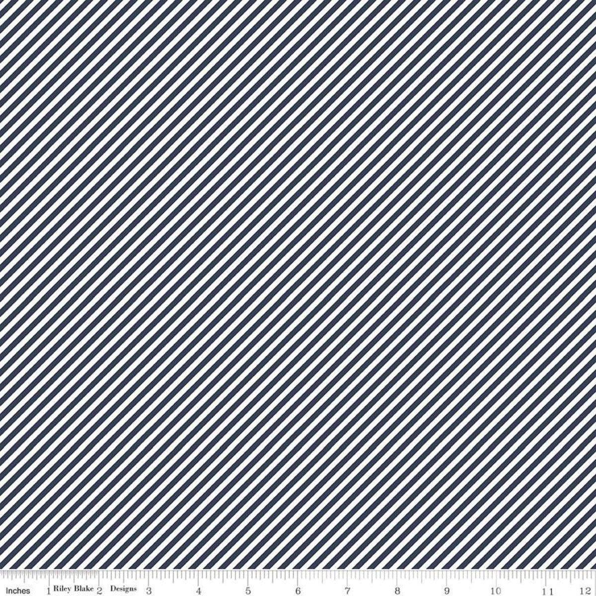 Daybreak Riley Blake Designs C11627 Stripes Midnight Fabric - Perfect for Quilting, Home Decor, and DIY Sewing Projects