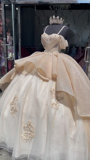 Elegant Quinceanera Dresses with Applique Detailing - Ball Gown Sweet 16 Dresses Style J4585 | Perfect for Quinceañera Celebrations, Debutante Balls & Special Occasions