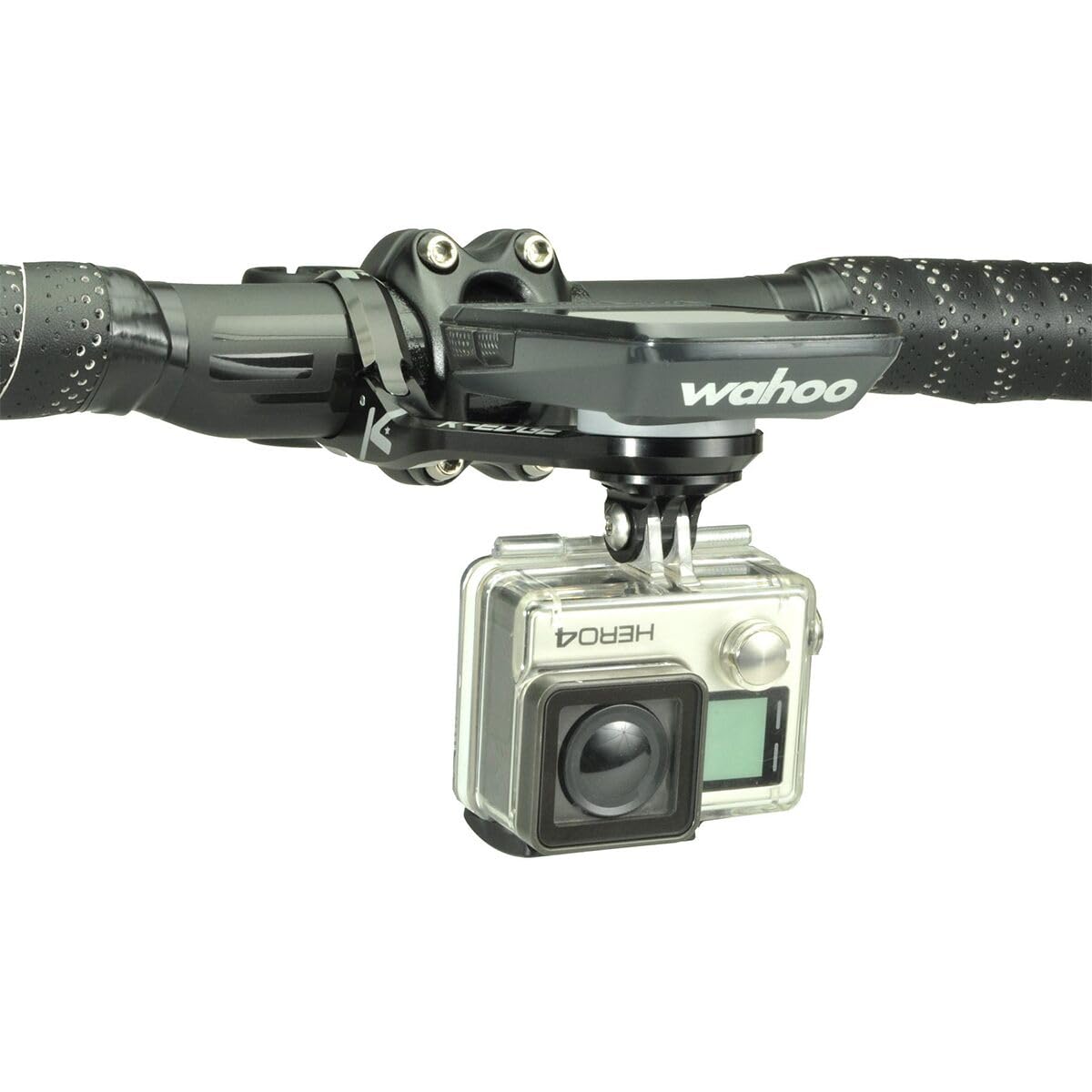 K-Edge Max XL 35.0mm Bicycle Computer Mount - Compatible with Wahoo GPS Bike Computers | Secure Cycling GPS Holder for Road & Mountain Bikes | Durable Black Bike Accessory for Cycling, Commuting & Outdoor Adventures