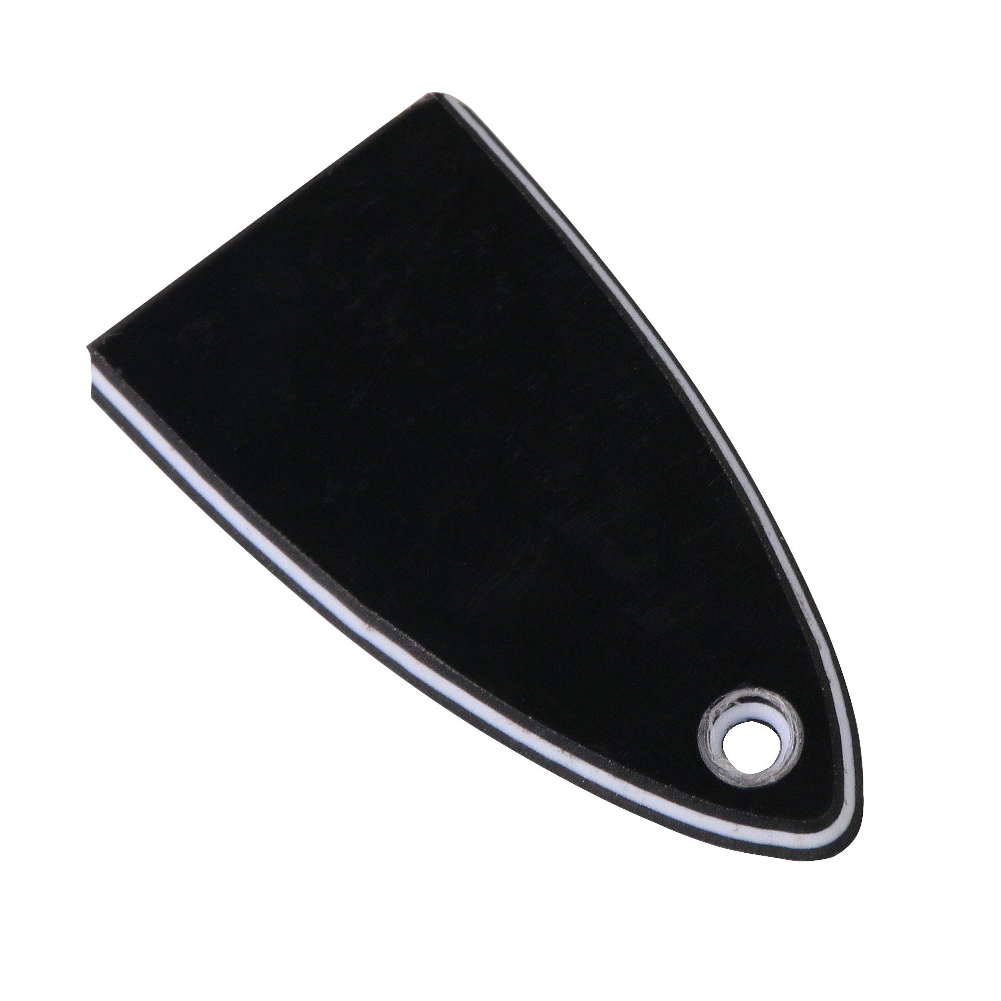 BQLZR 1 Hole 3 Ply Triangle Truss Rod Cover for Electric Guitar - Replacement Part HA-1003 | Perfect for Guitar Maintenance & Customization