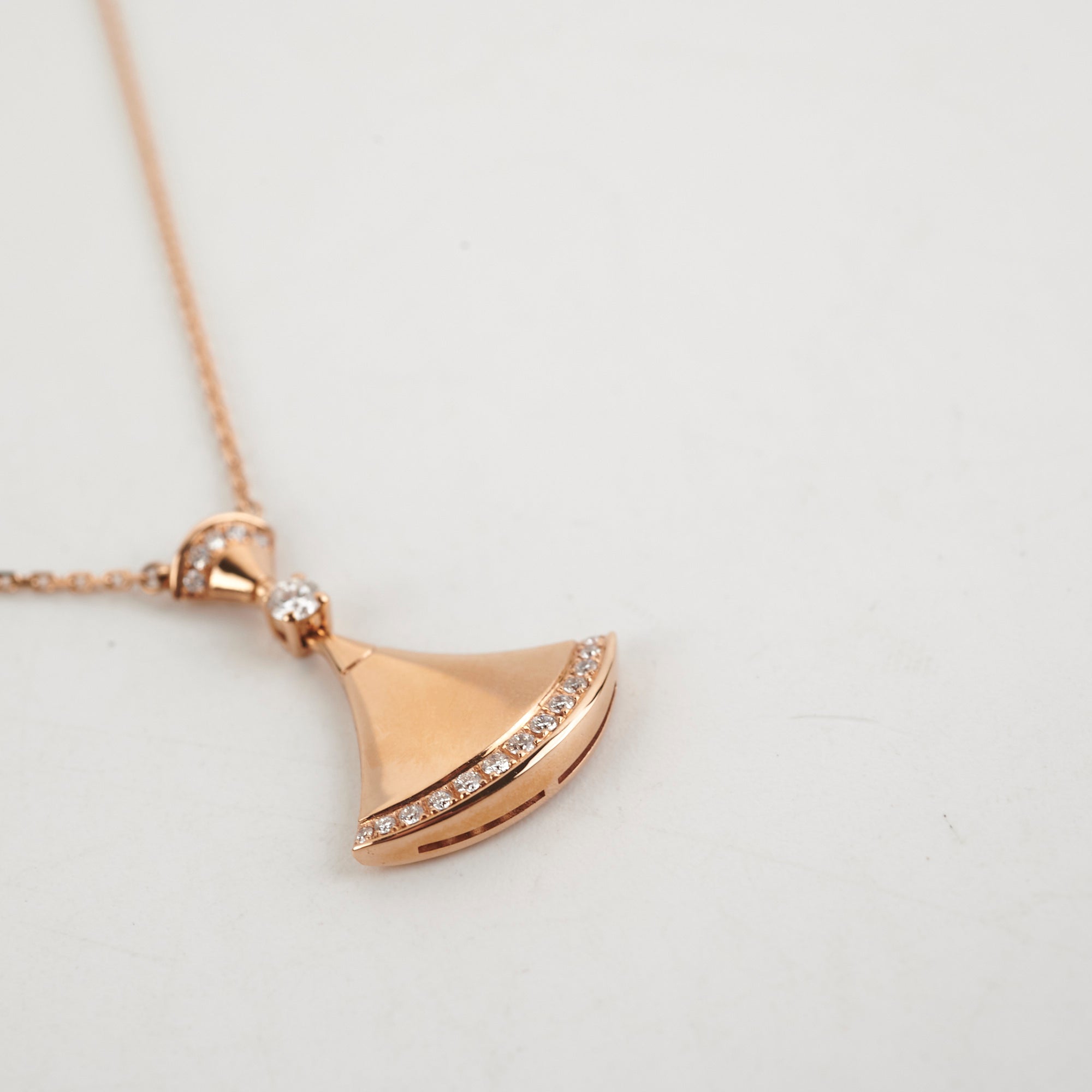 Bvlgari Diva Rose Gold Diamond Necklace for Women - Luxury Jewelry Gift for Anniversary, Valentine's Day & Special Occasions