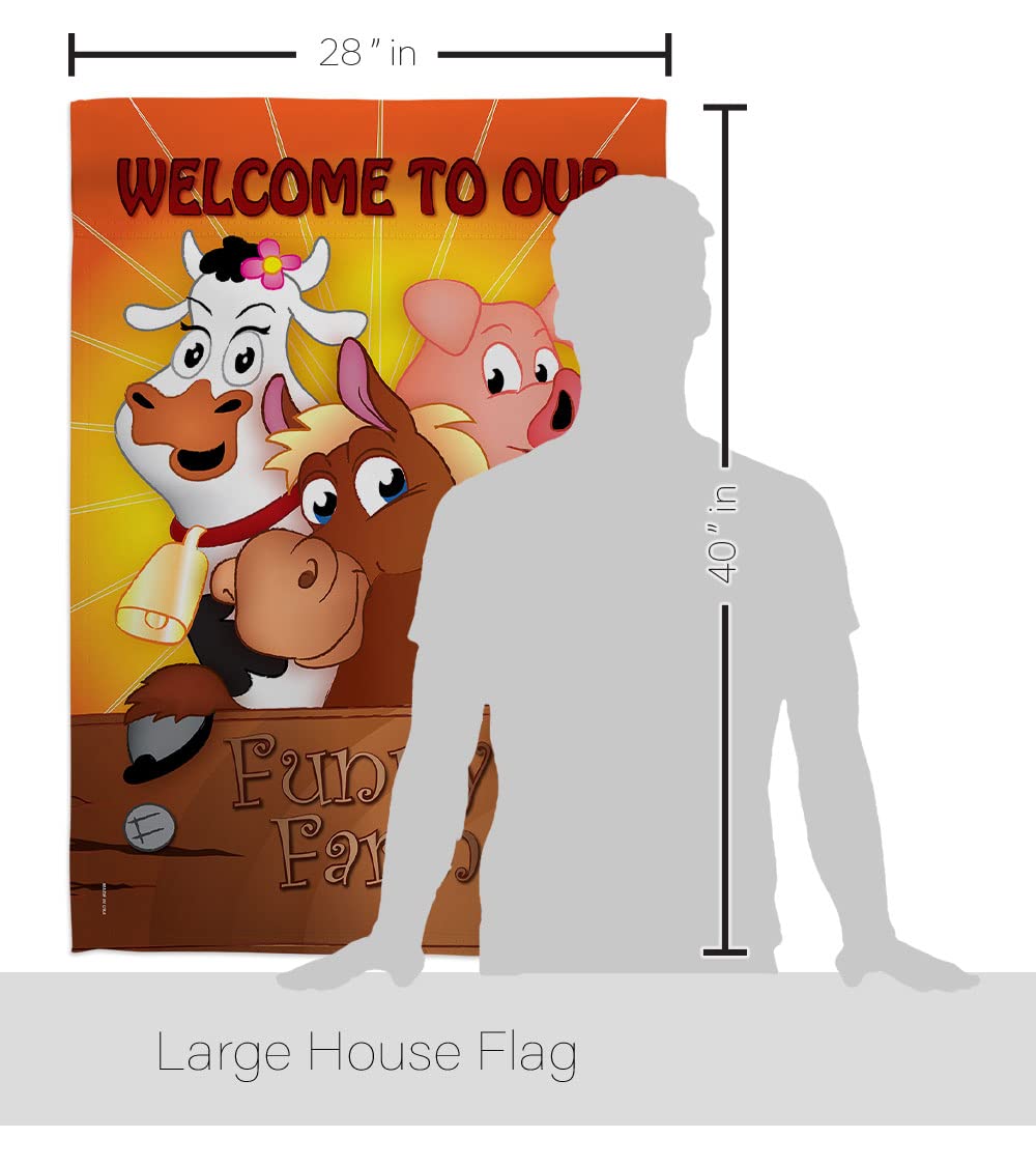 Funny Farm Nature House Flag 28x40