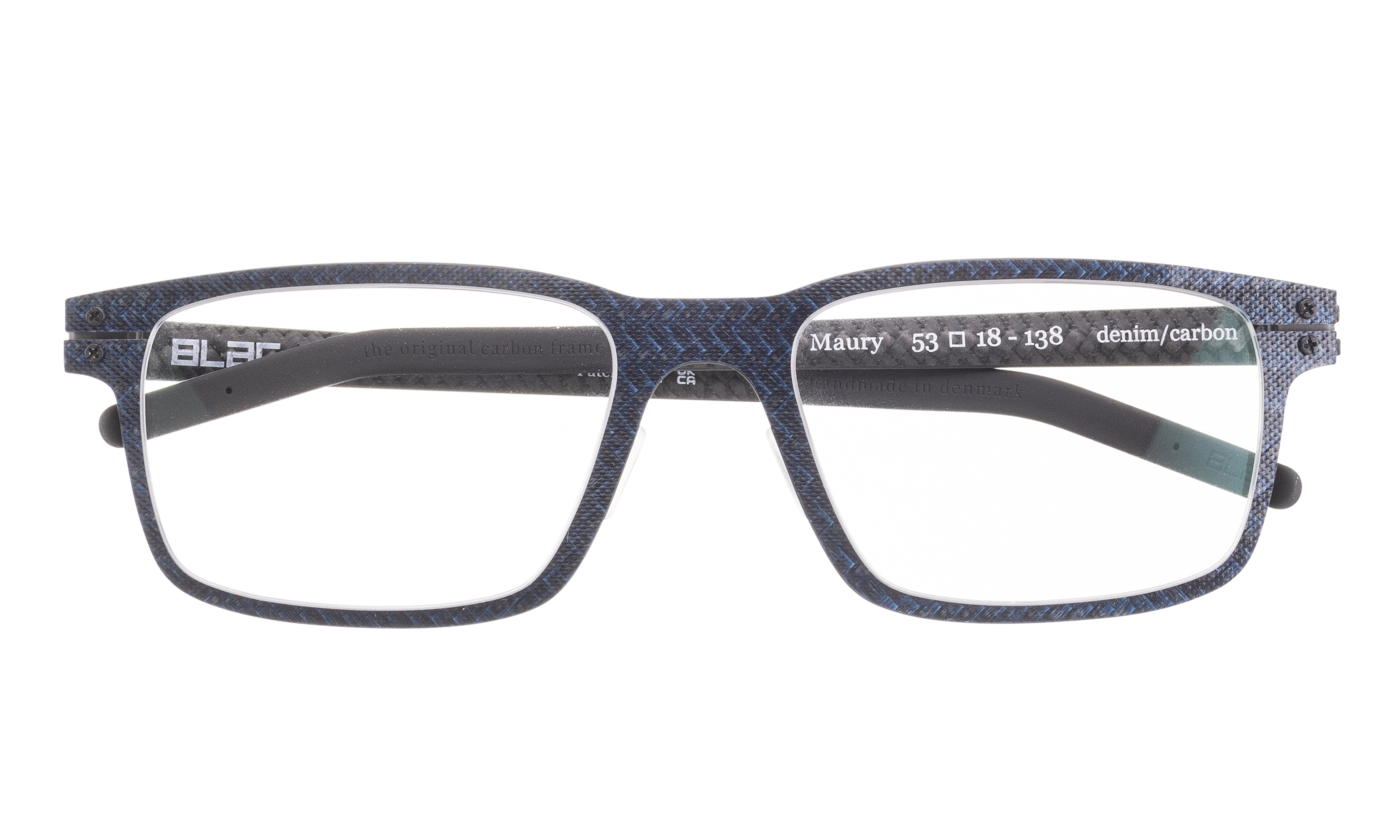 Blac Eyewear Maury Sunglasses - Denim & Carbon Frame - Stylish UV Protection for Outdoor Activities, Driving, and Beach