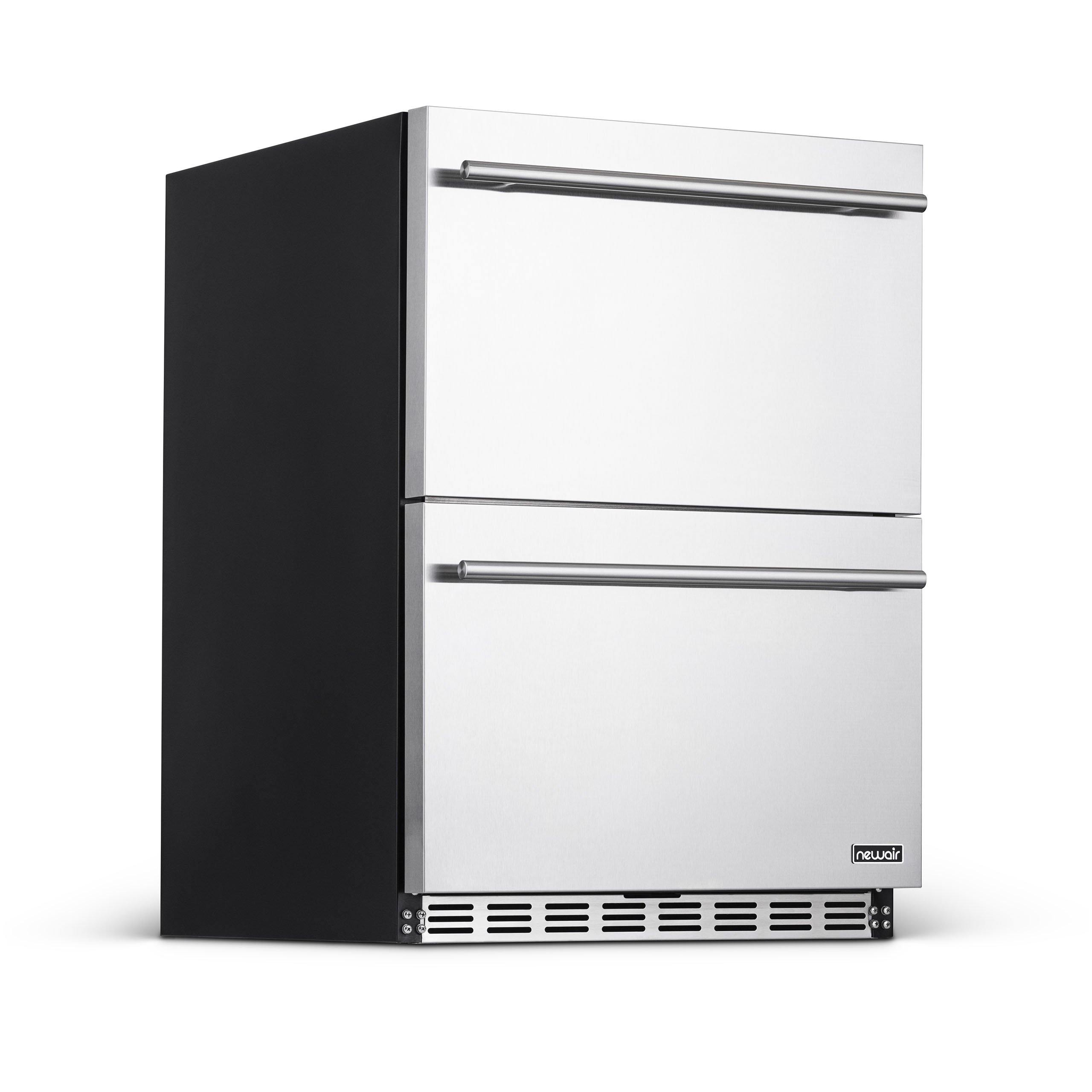 Newair® 80 Can 20 Bottle Built-In Beverage Cooler Refrigerator - Indoor/Outdoor Freestanding Mini Fridge for Beer, Wine & Soda - Perfect for Home Bar, Kitchen, Garage or Outdoor Entertaining