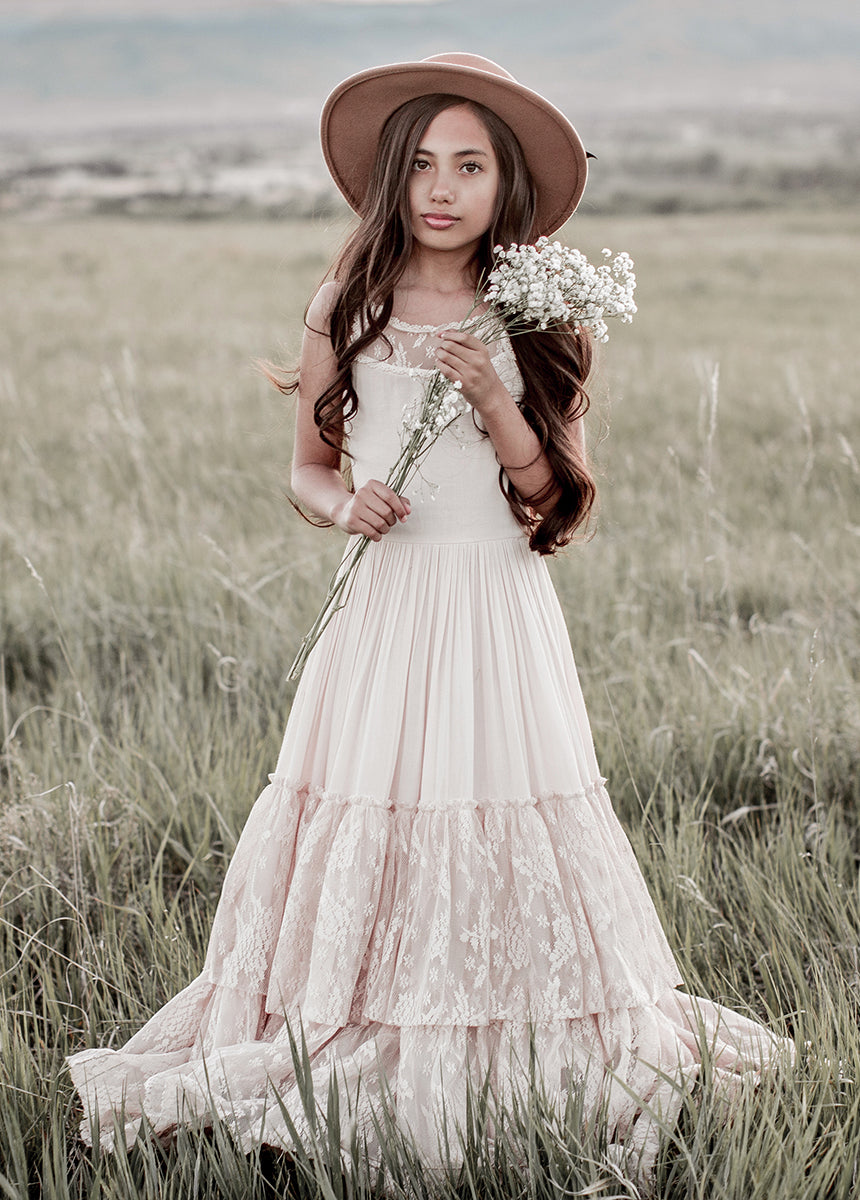 Elegant Catrin Dress in Ecru - Women's Boho Chic Linen Summer Dress for Beach, Wedding & Vacation