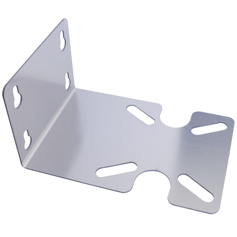 Universal Stainless Steel Water Filter Bracket - 10/20 Inch Hanging Plate for Single Stage Filter Bottles & Water Purifiers | Durable Metal Housing Mounting Accessory | Perfect for Under Sink, RV & Home Water Filtration Systems