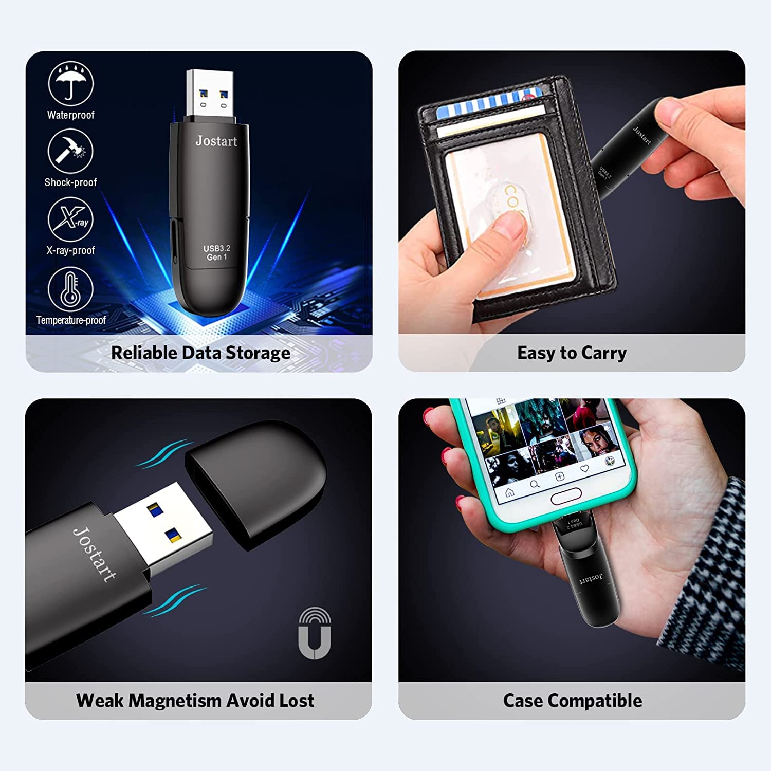 512GB USB C Flash Drive 550MB/s High-Speed USB 3.2 Thumb Drive - Compatible with Android Phones, Tablets, Laptops, MacBook & PC - Perfect for Data Transfer, Backup & OTG File Sharing