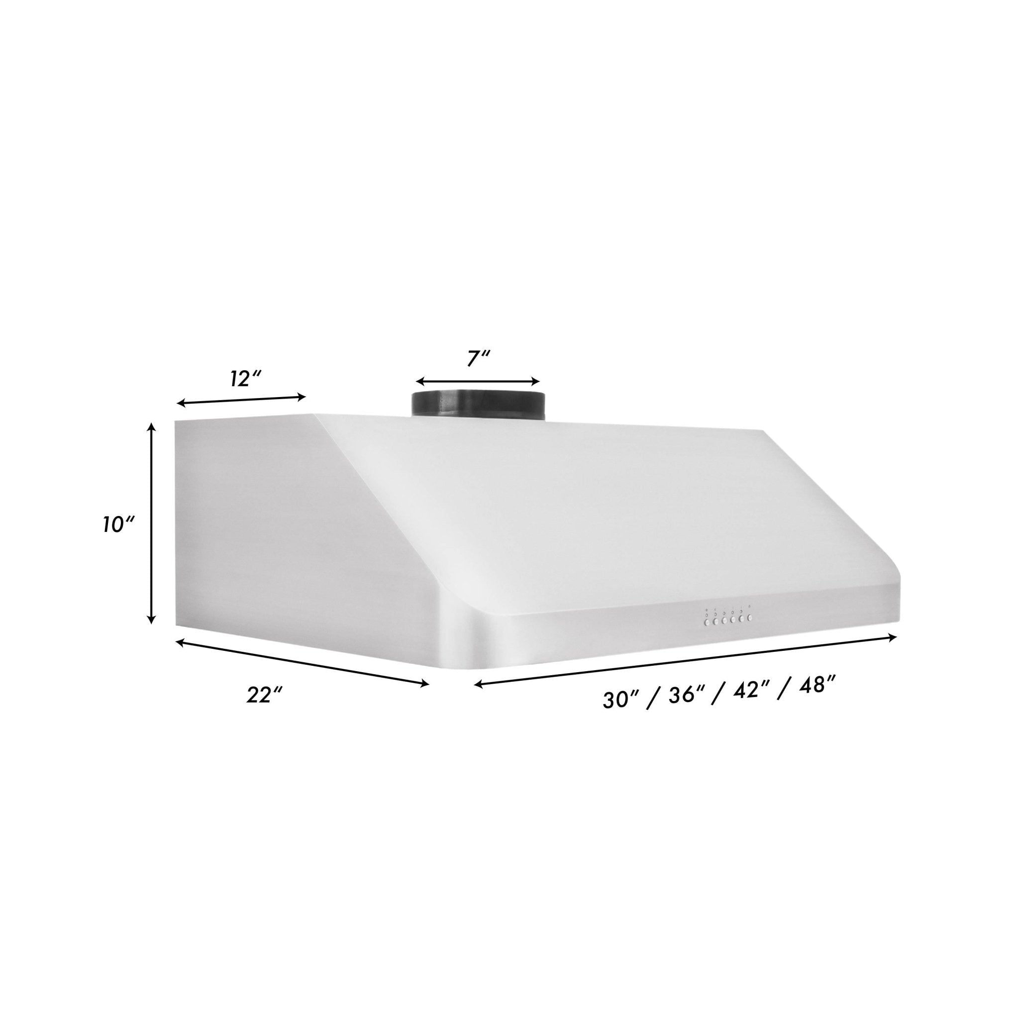 ZLINE 623 Stainless Steel Ducted Under Cabinet Range Hood - Powerful 900 CFM Ventilation for Kitchen, Perfect for Gas Stoves & Cooking Areas
