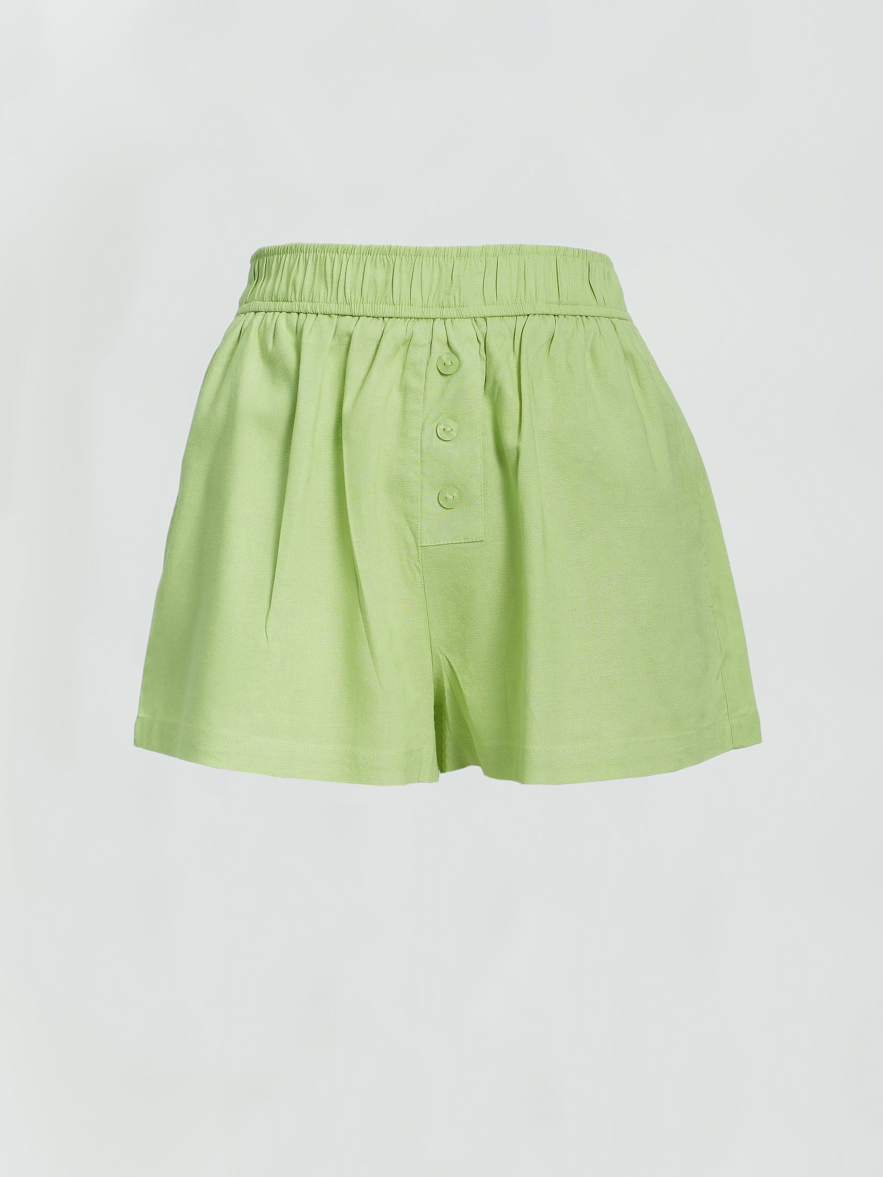 Premium Marlo Linen Boxer Shorts for Men - Breathable & Comfortable Lime Green Underwear - Perfect for Summer, Lounge & Travel