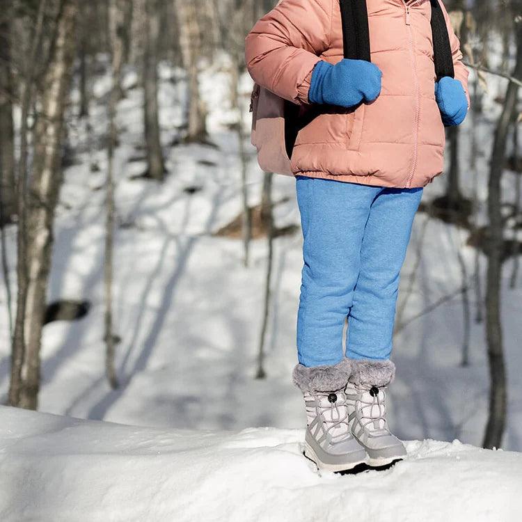 Kamik Stormy F Youth Kids Winter Snow Boots - Waterproof & Insulated for Boys & Girls (Sizes 1-8) - Perfect for Snow Play, Sledding & Cold Weather Adventures