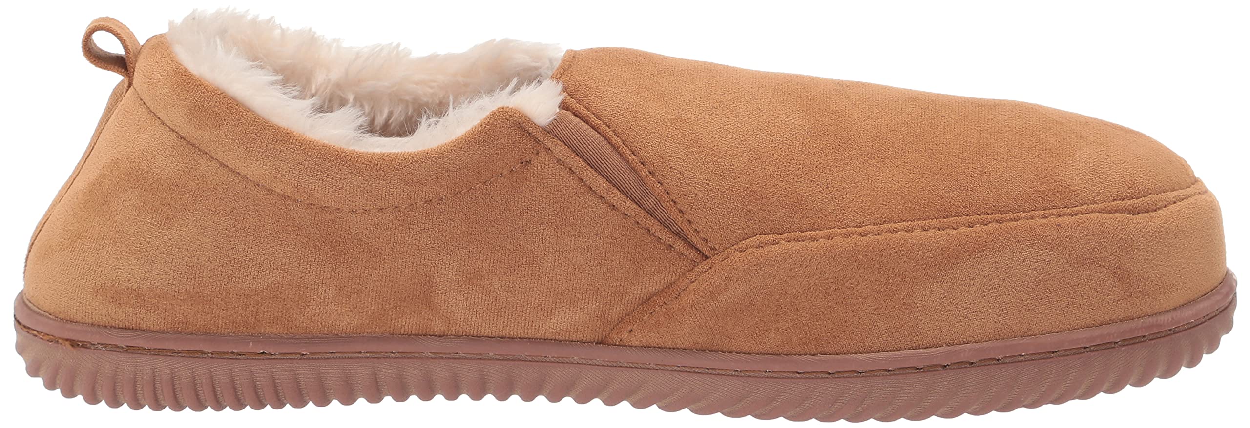 Dearfoams Men's Alpine Zurich Closed Back Slippers - Cozy Indoor/Outdoor House Shoes for Winter Comfort & Warmth - Perfect for Lounging, Relaxing at Home, or Quick Outdoor Errands