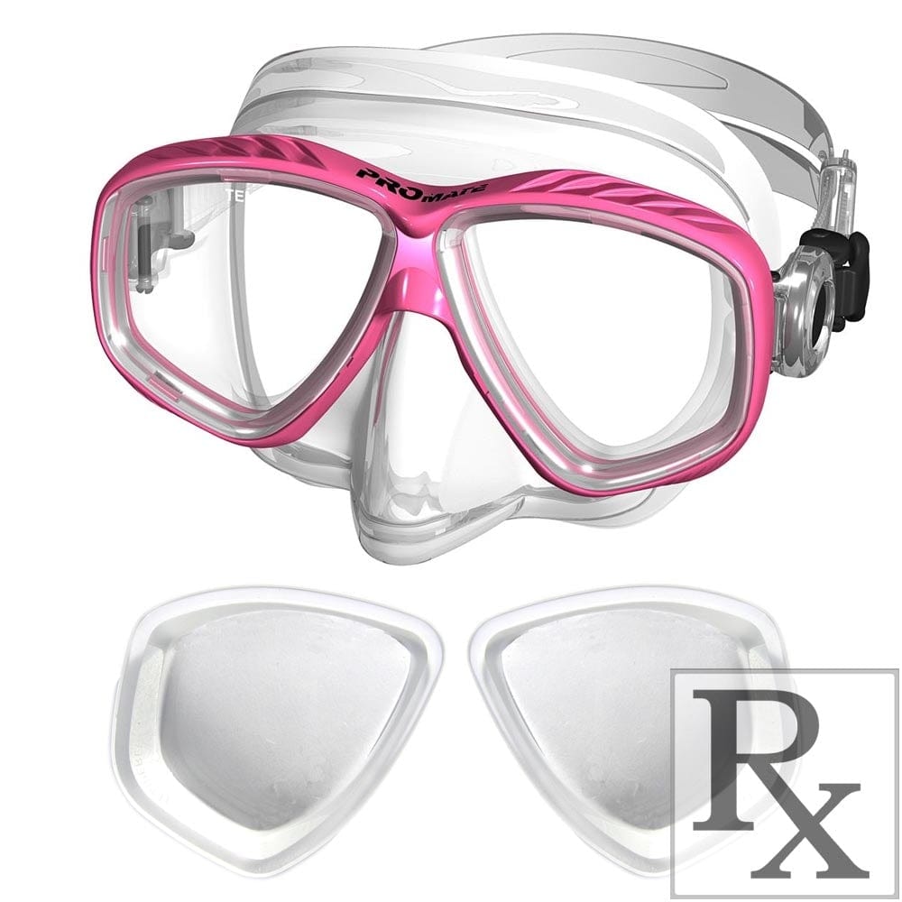 Promate Pro Viewer Prescription R/X Scuba Dive Mask for Snorkeling & Underwater Exploration - MK285 RX - Perfect for Marine Adventures, Coral Reef Tours & Underwater Photography