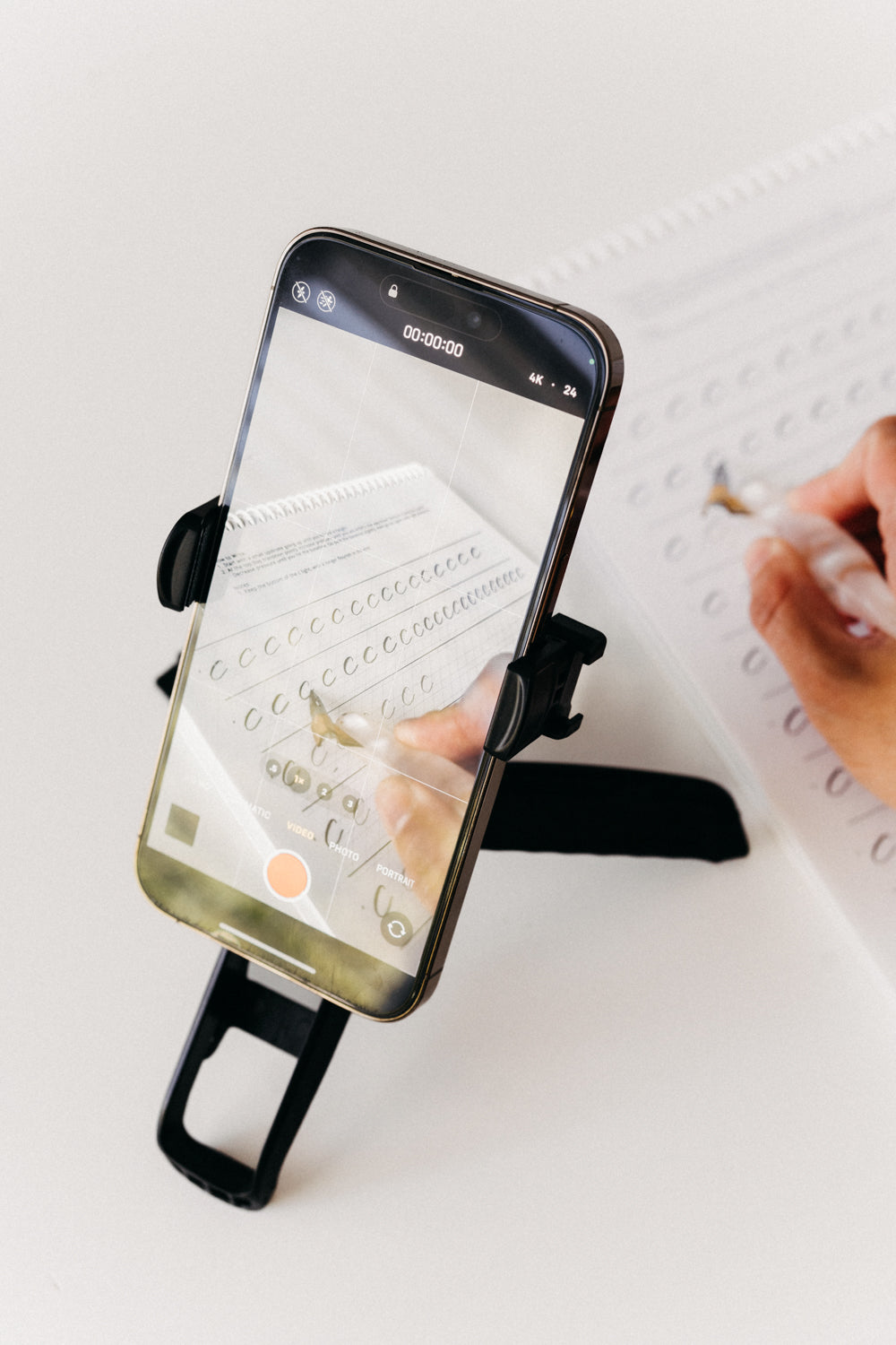 Creative Calligraphy Course Phone Holder - Learn Calligraphy Easily with Hands-Free Phone Stand for Artists & Beginners | Perfect for Home, Office & Online Classes
